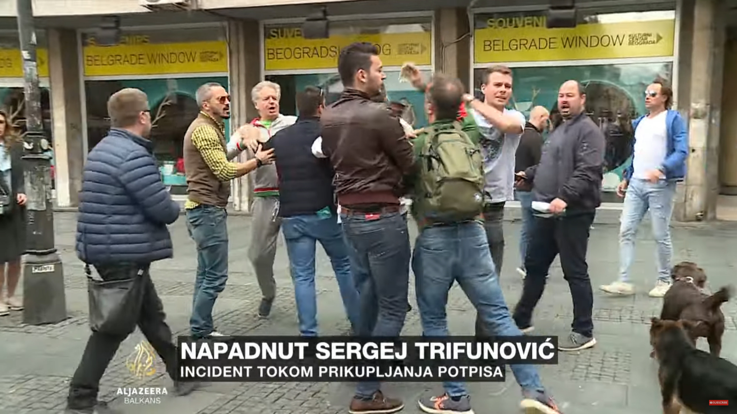 Napad Sergej Trifunovic, napad na Sergeja Trifunovica