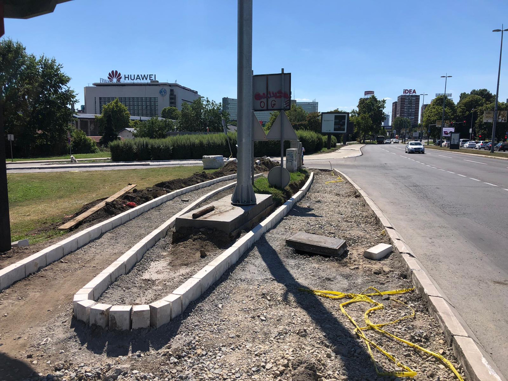 Bulevar Mihaila Pupina, Novi Beograd, trotoar, ulica, Brankov most, Zoran Torbica Foto: Privatna arhiva/Zoran Torbica