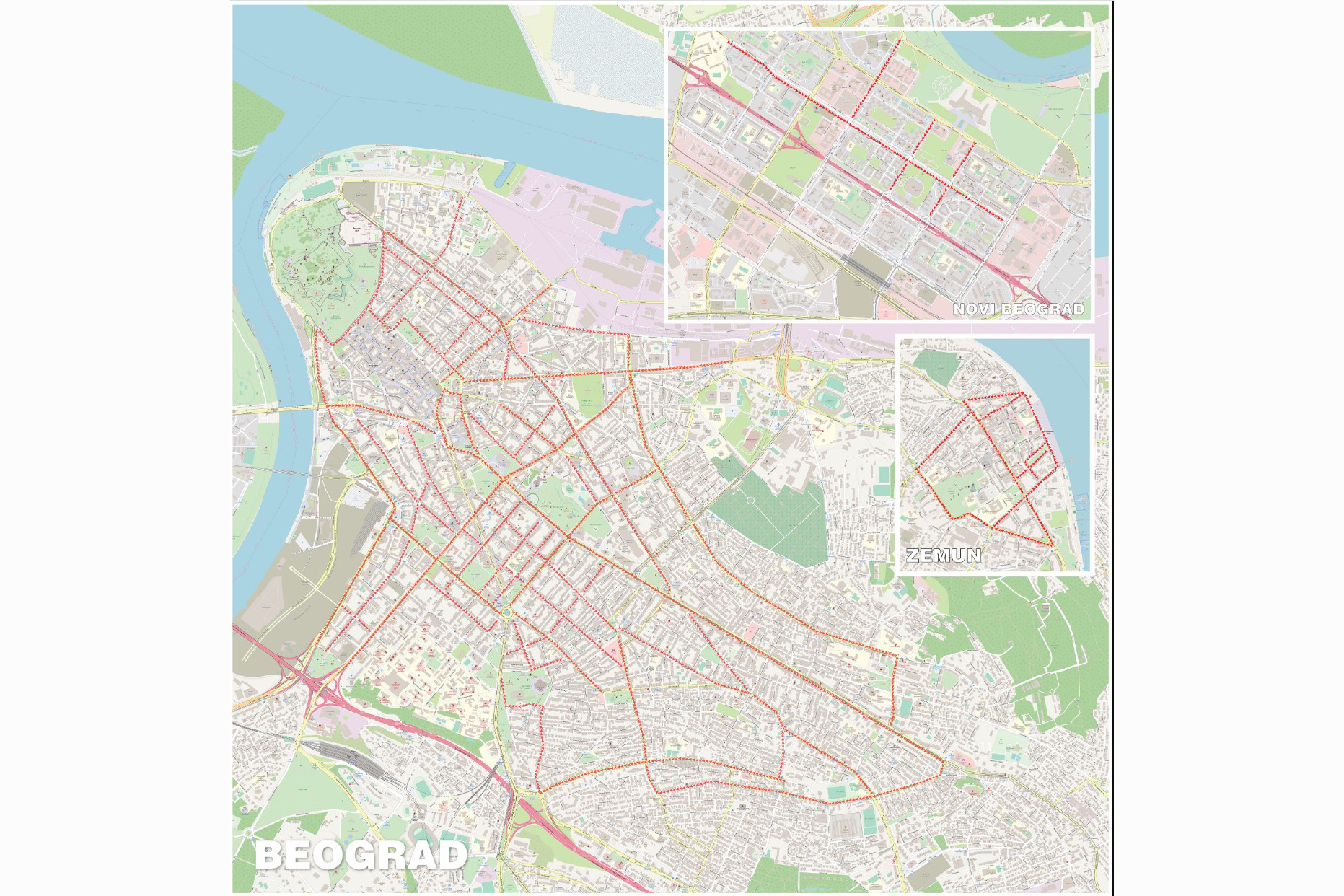 grad je objavio mapu kuda će da ide "Oko sokolovo" po Beogradu