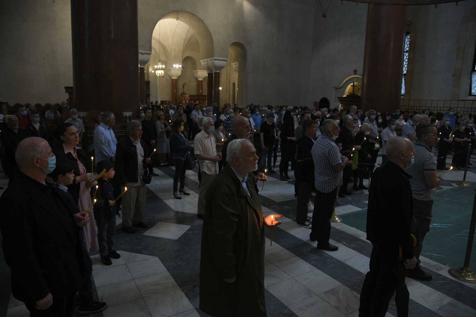 Beograd, 05.08.2020. Crkva Sv. Marka, Parastos povodom godišnjice "Oluje", Godišnjica Oluja Foto: Nemanja Jovanović/Nova.rs