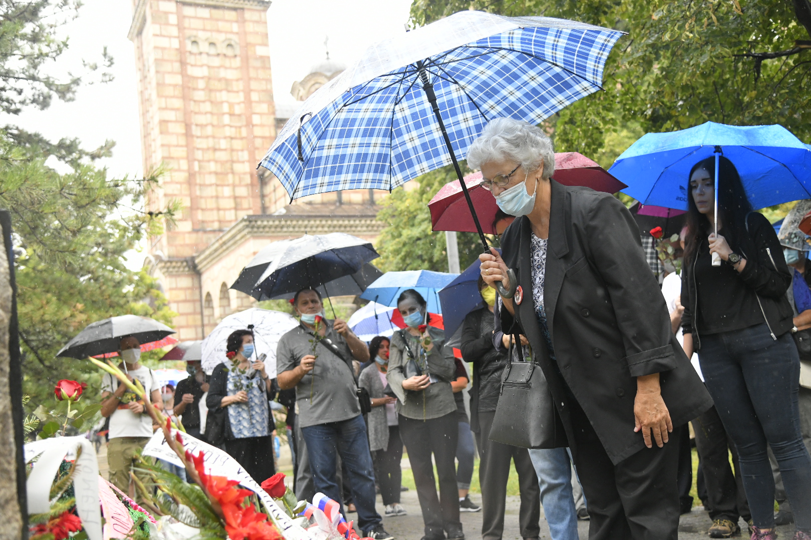 Beograd, 05.08.2020. Crkva Sv. Marka, Parastos povodom godišnjice "Oluje", Godišnjica Oluja Foto: Nemanja Jovanović/Nova.rs