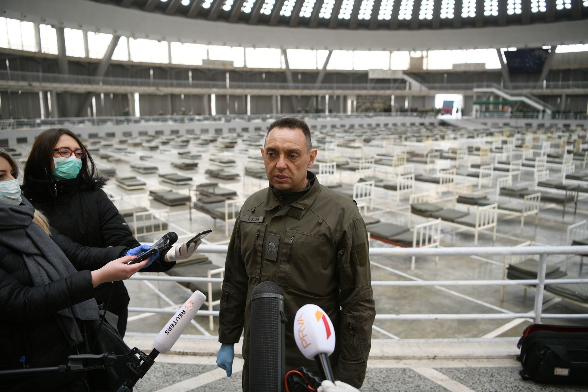 Beograd 24.03.2020. Aleksandar Vulin. Beogradski sajam, privremena bolnica, koronavirus, vanredno stanje Foto: Filip Krainčanić/Nova.rs