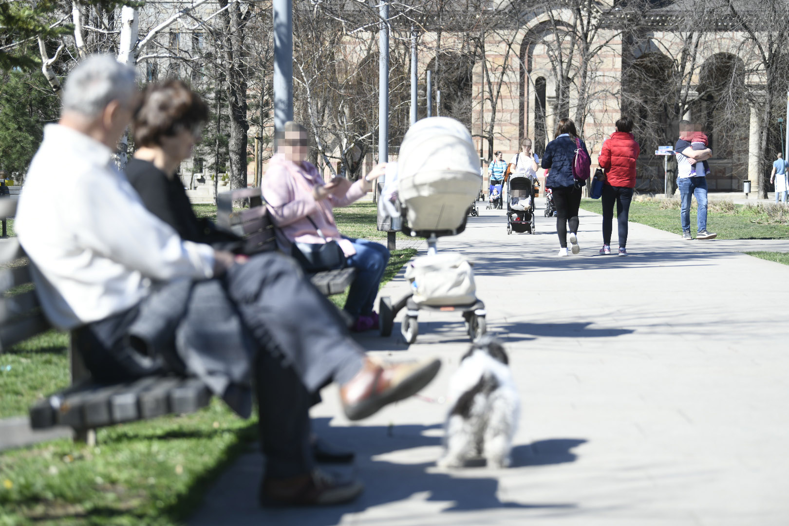 Beograd 12.03.2020. Koronavirus, coronavirus, ljudi u gradu, lepo vreme, deca, park, Tašmajdan Foto: Nemanja Jovanović/Nova.rs