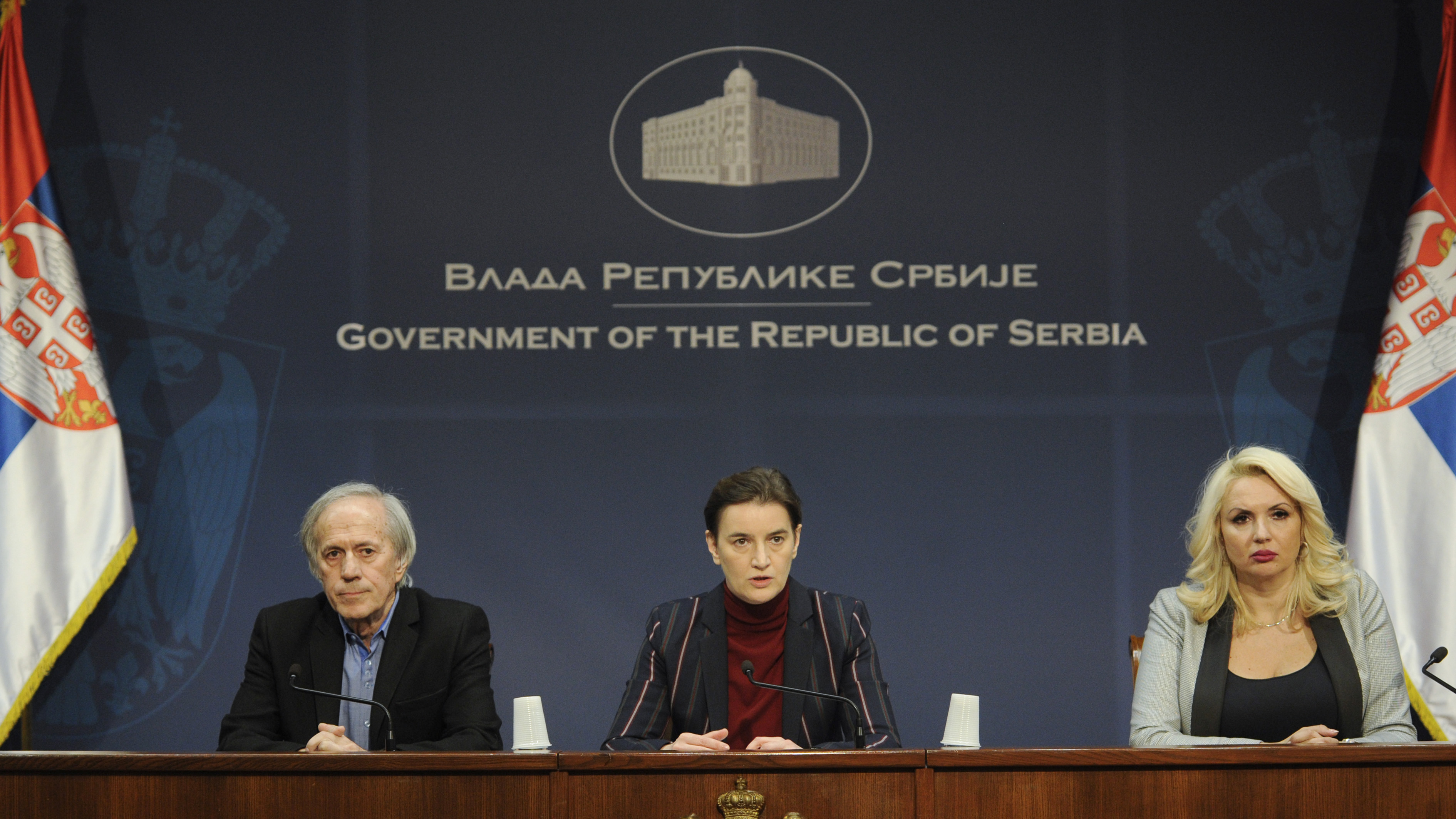 Beograd, 18. marta 2020 - Od juce je u Srbiji poceo trend ubrzavanja rasta broja zarazenih virusom korona, i naredni dani su veoma vazni, porucila je premijerka Ana Brnabic.  FOTO TANJUG/ TANJA VALIC/ bs