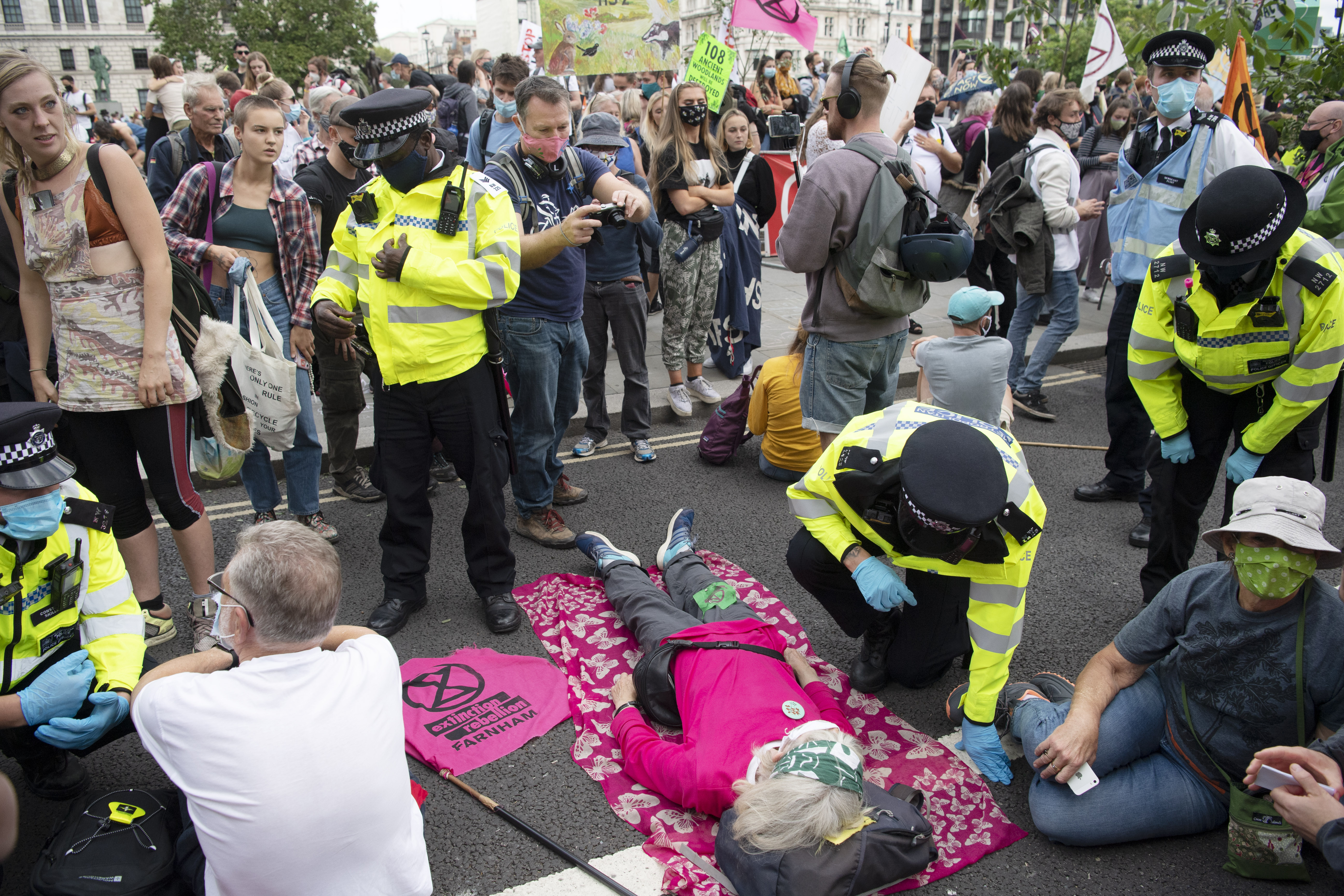 Extinction Rebellion protest in London