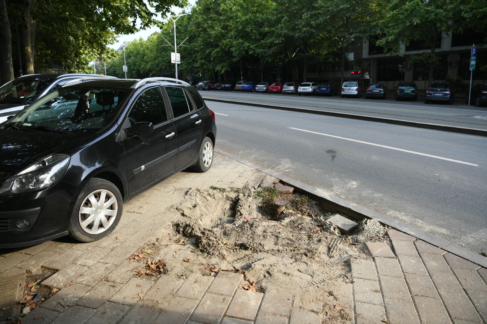 Beograd, 08.8.2020. Bulevar Kralja Aleksandra, rupa Foto: Vesna Lalić/Nova.rs