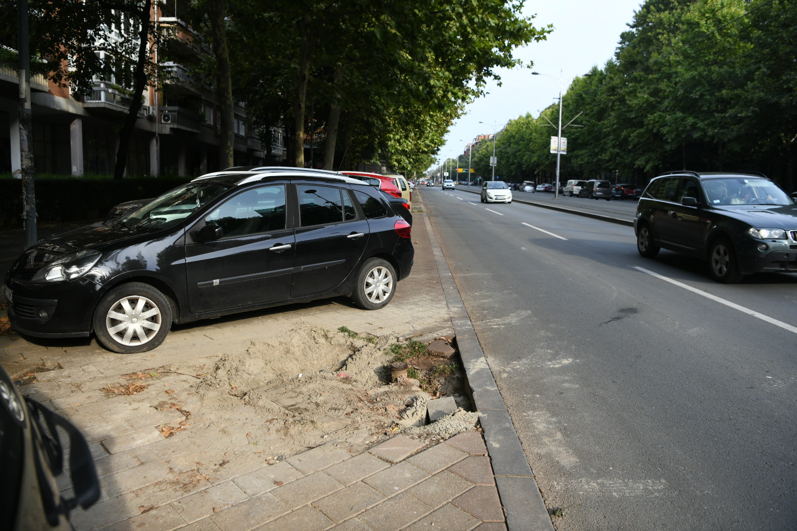 Beograd, 08.8.2020. Bulevar Kralja Aleksandra, rupa Foto: Vesna Lalić/Nova.rs