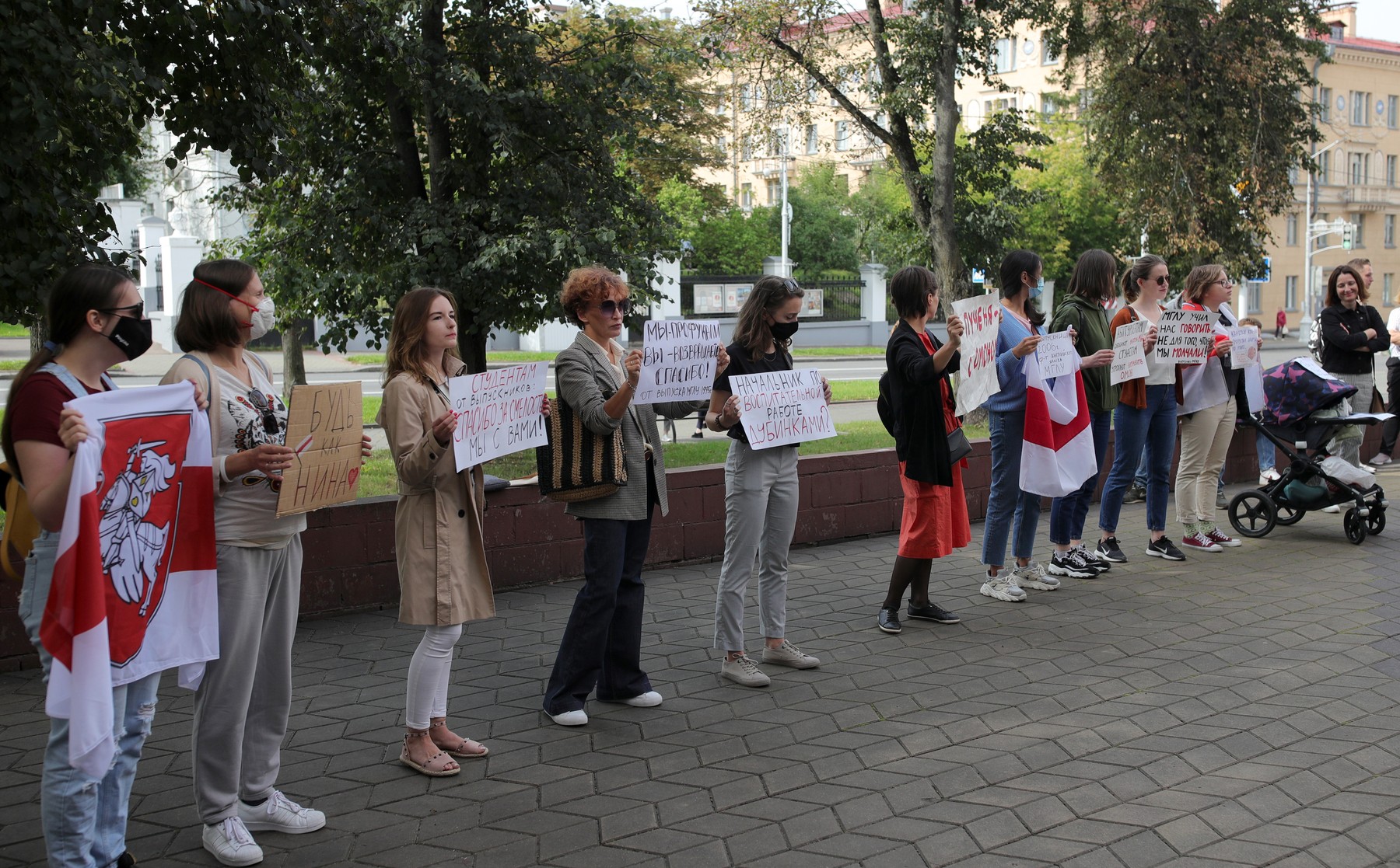 Students' rally in Minsk, Belarus