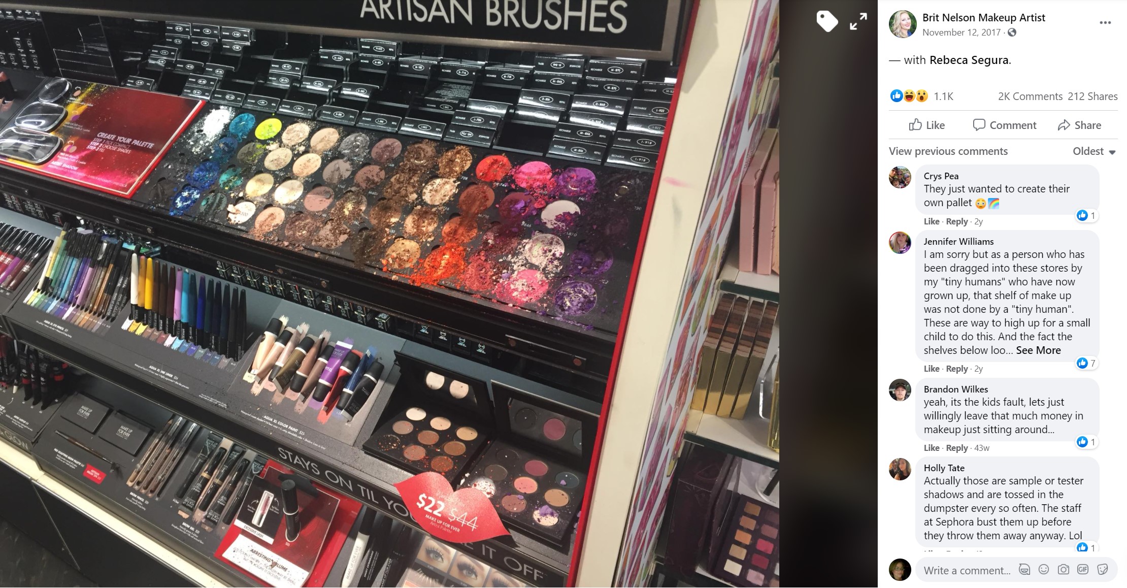 dete uništilo šminku vrednu 1.300 dolara