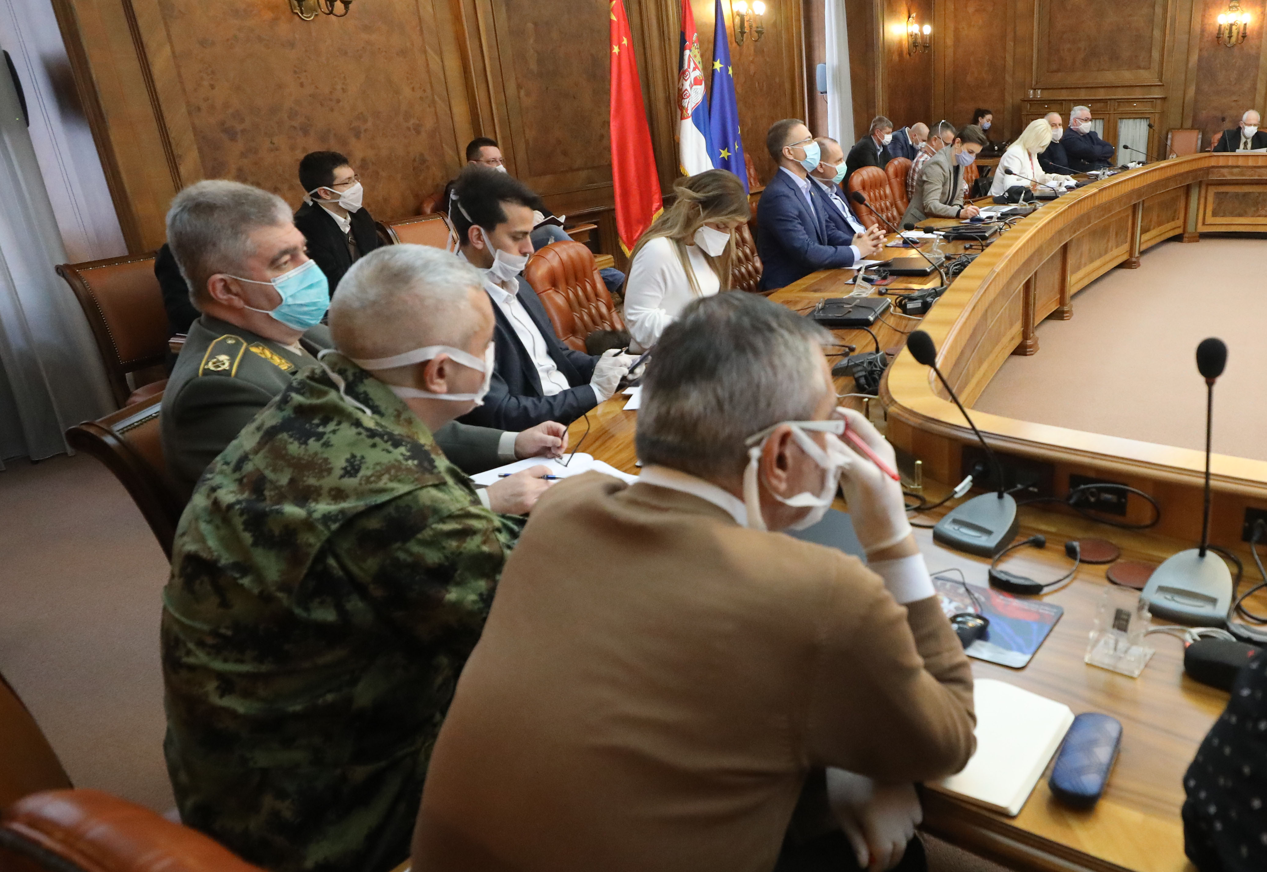 Beograd, 22. marta 2020.- Sastanak Kriznog štaba u Vladi Srbije. FOTO TANJUG/ VLADA REPUBLIKE SRBIJE/ SLOBODAN MILJEVIC/ nr