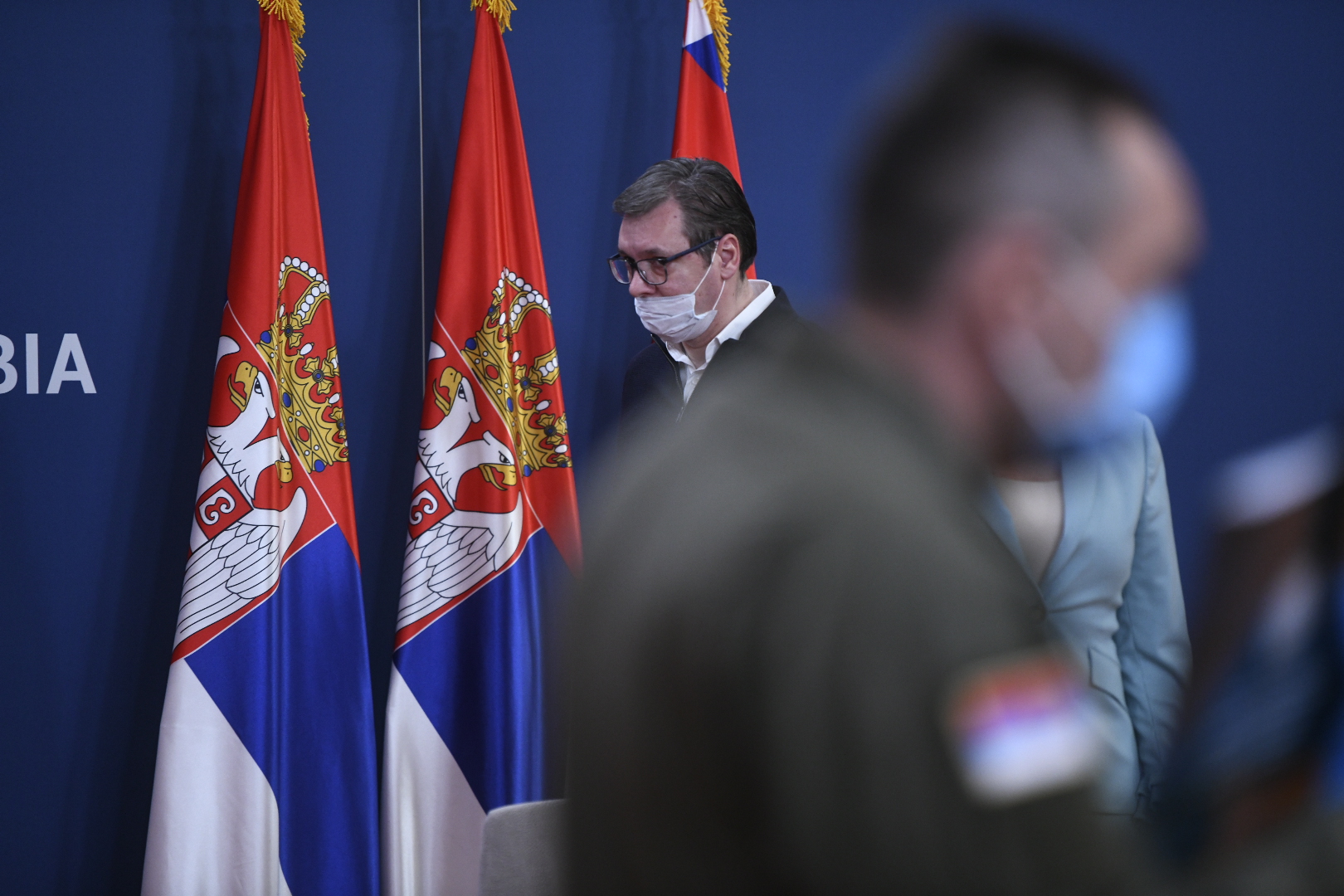 Beograd 02.04.2020. Aleksandar Vučić obraćanje nakon sednice Kriznog štaba u Palati Srbija Foto:Nemanja Jovanović/Nova.rs