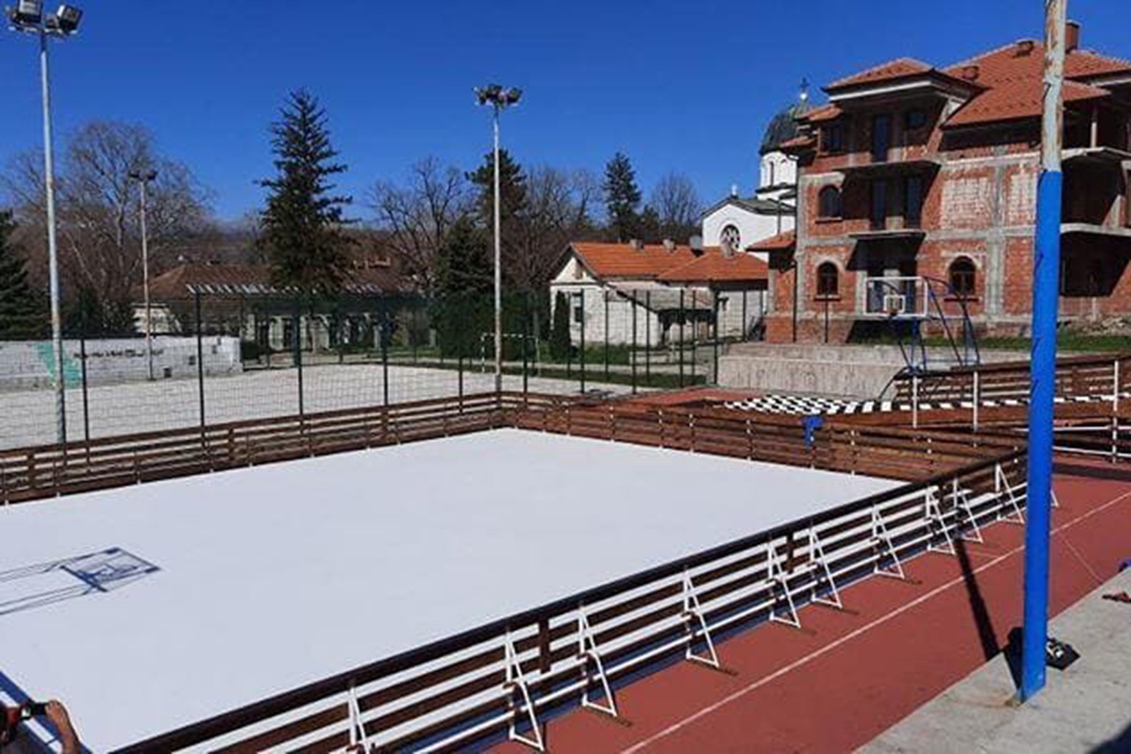 Sokobanja, 9.4.2020.  Klizalište u aprilu u vanrednom stanju Foto: Privatna arhiva