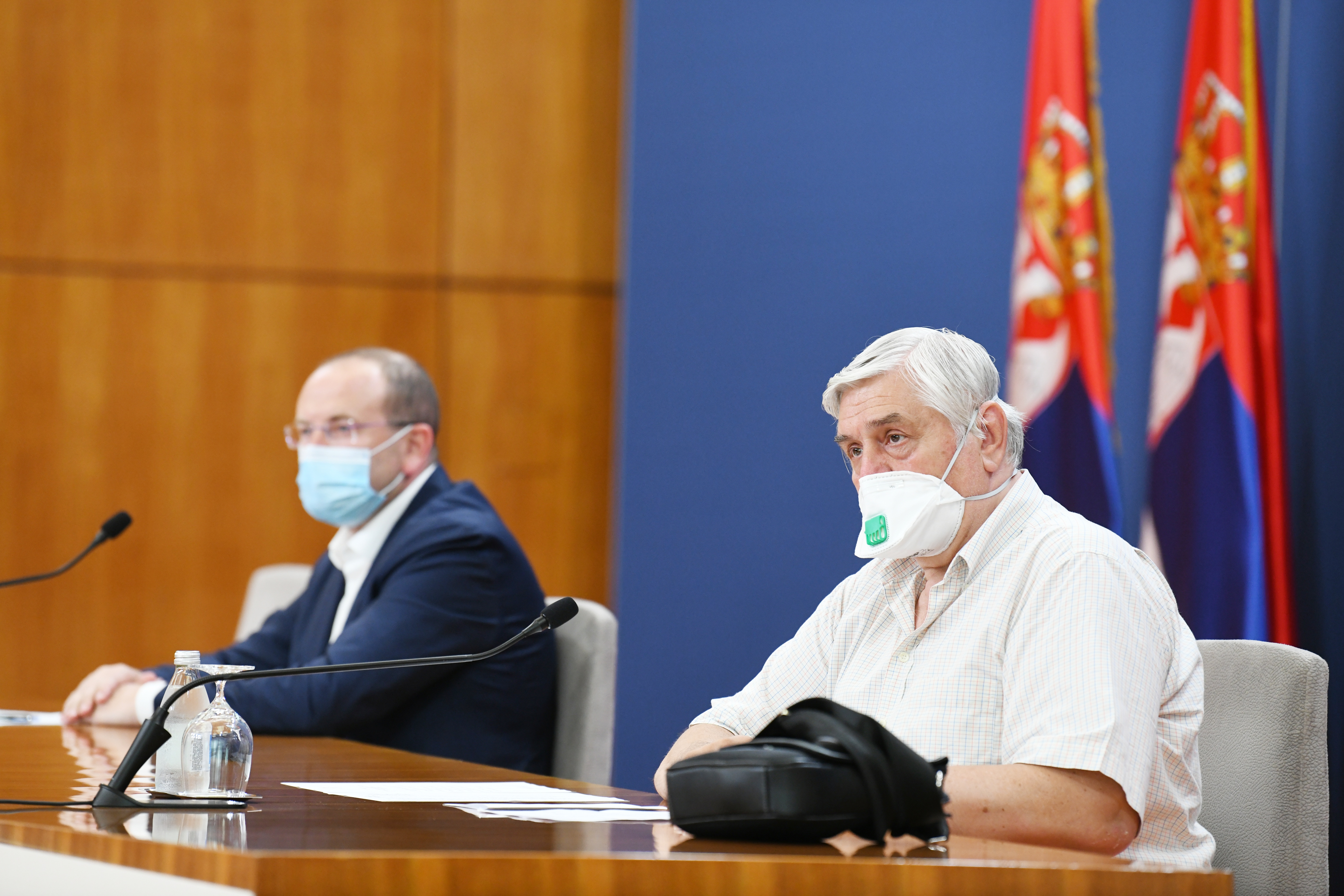 Beograd, 14.08.2020. Krizni štab, KZŠ, Zoran Gojković, Branislav Tiodorović Foto: Vesna Lalić/Nova.rs