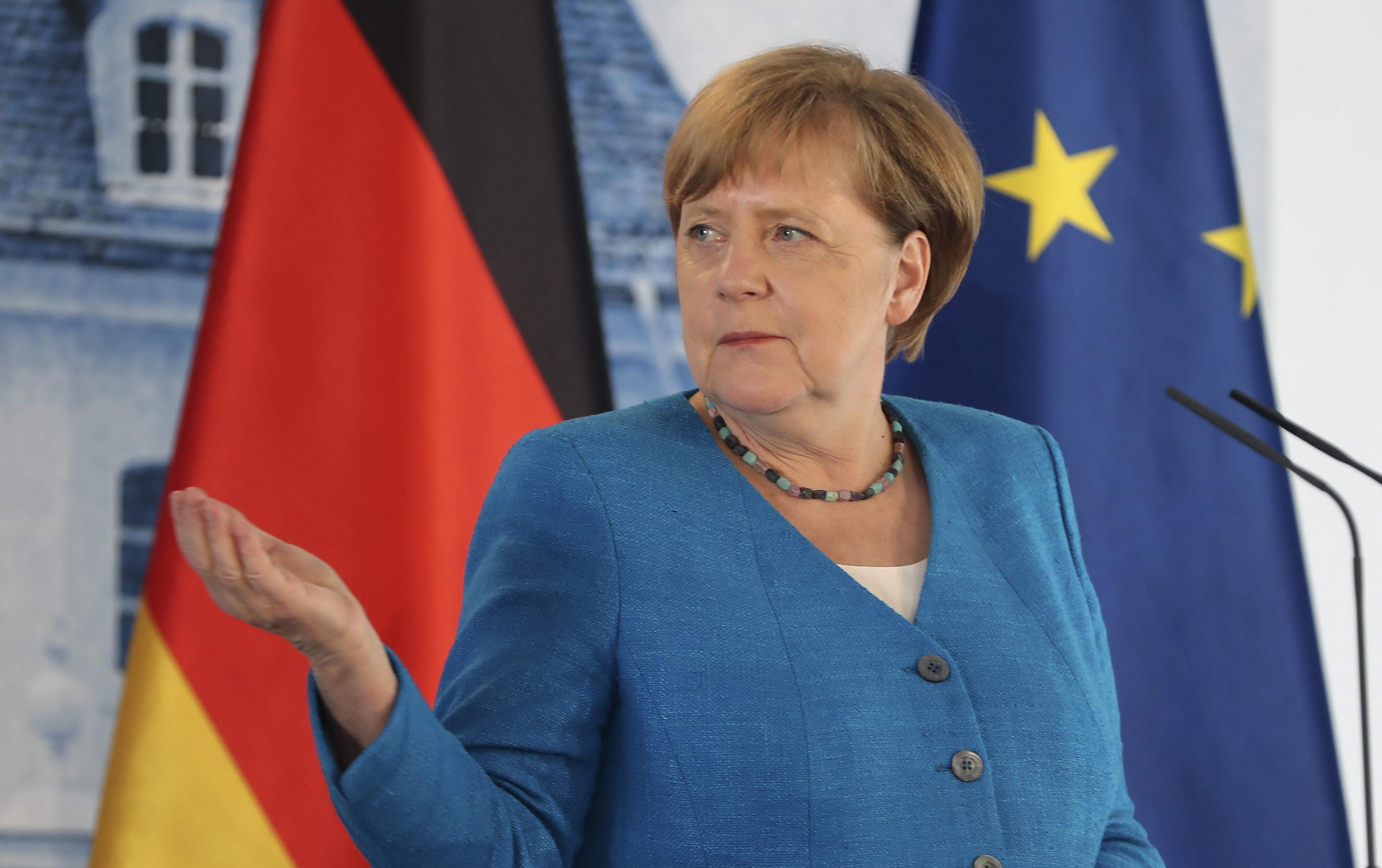 German Chancellor Merkel meets Italian Prime Minister Conte
