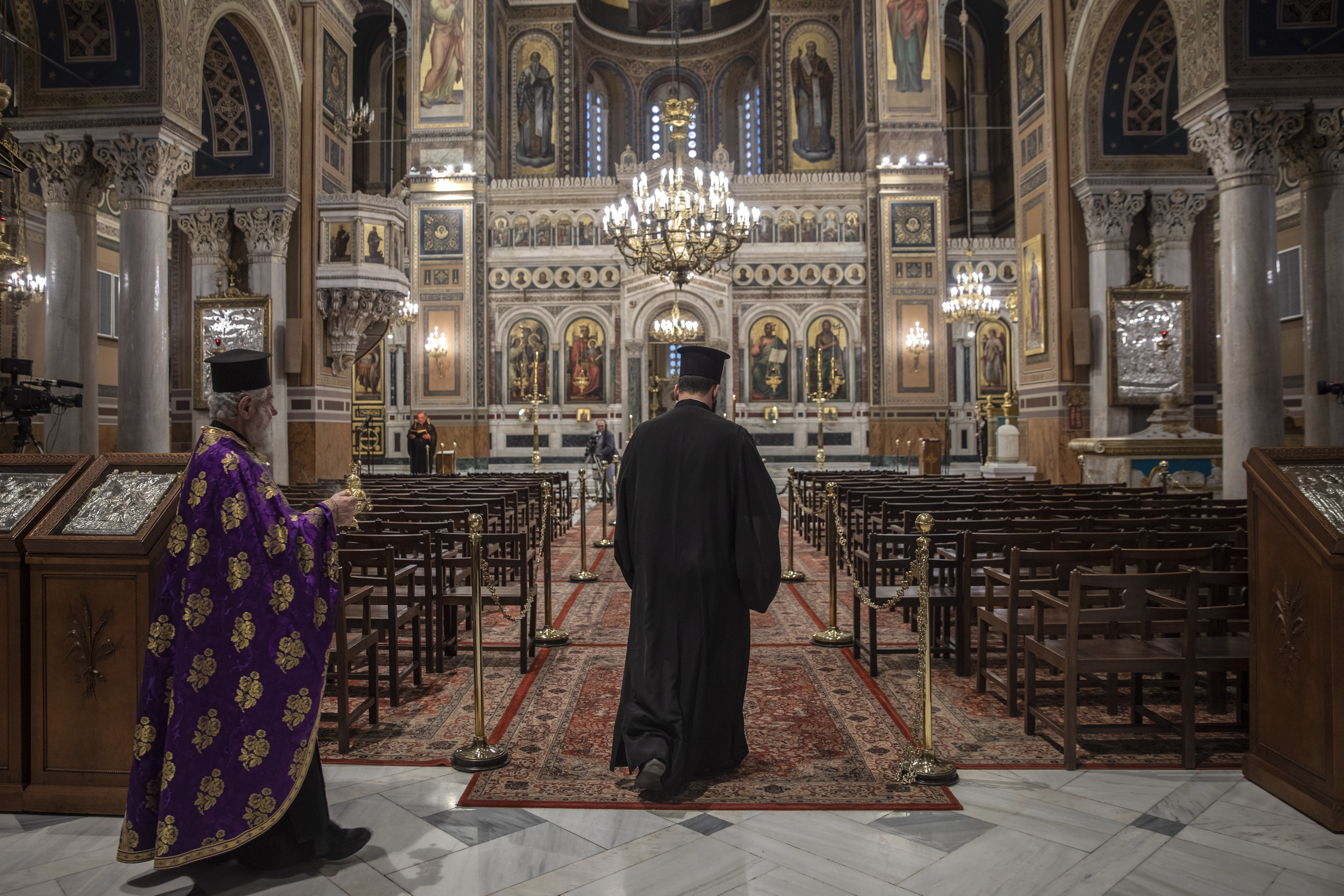 Virus Outbreak Greece Orthodox Easter