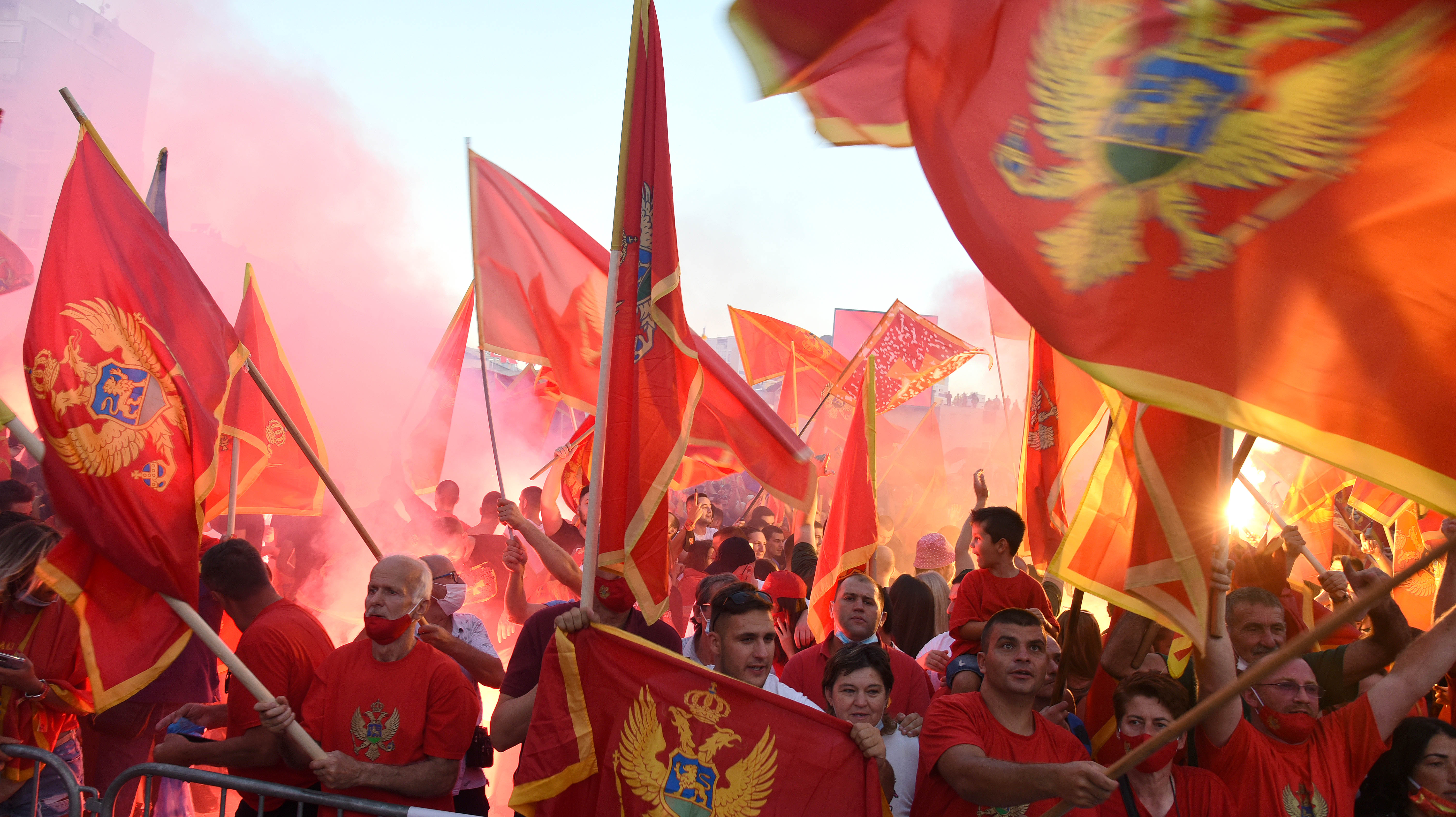 Montenegrian patriotic organizations protest in Podgorica