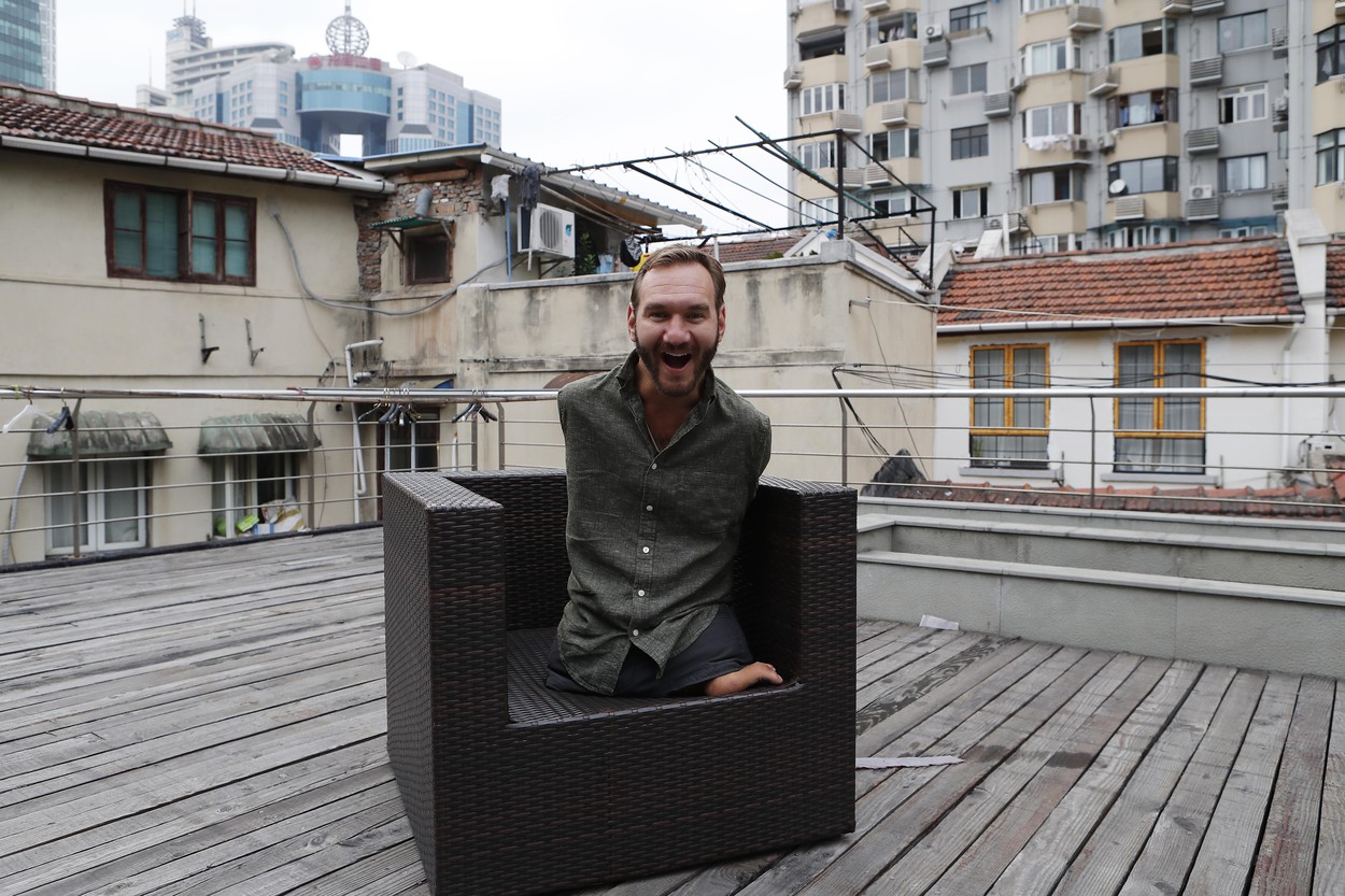 Nick Vujicic shares his legend in Shanghai
