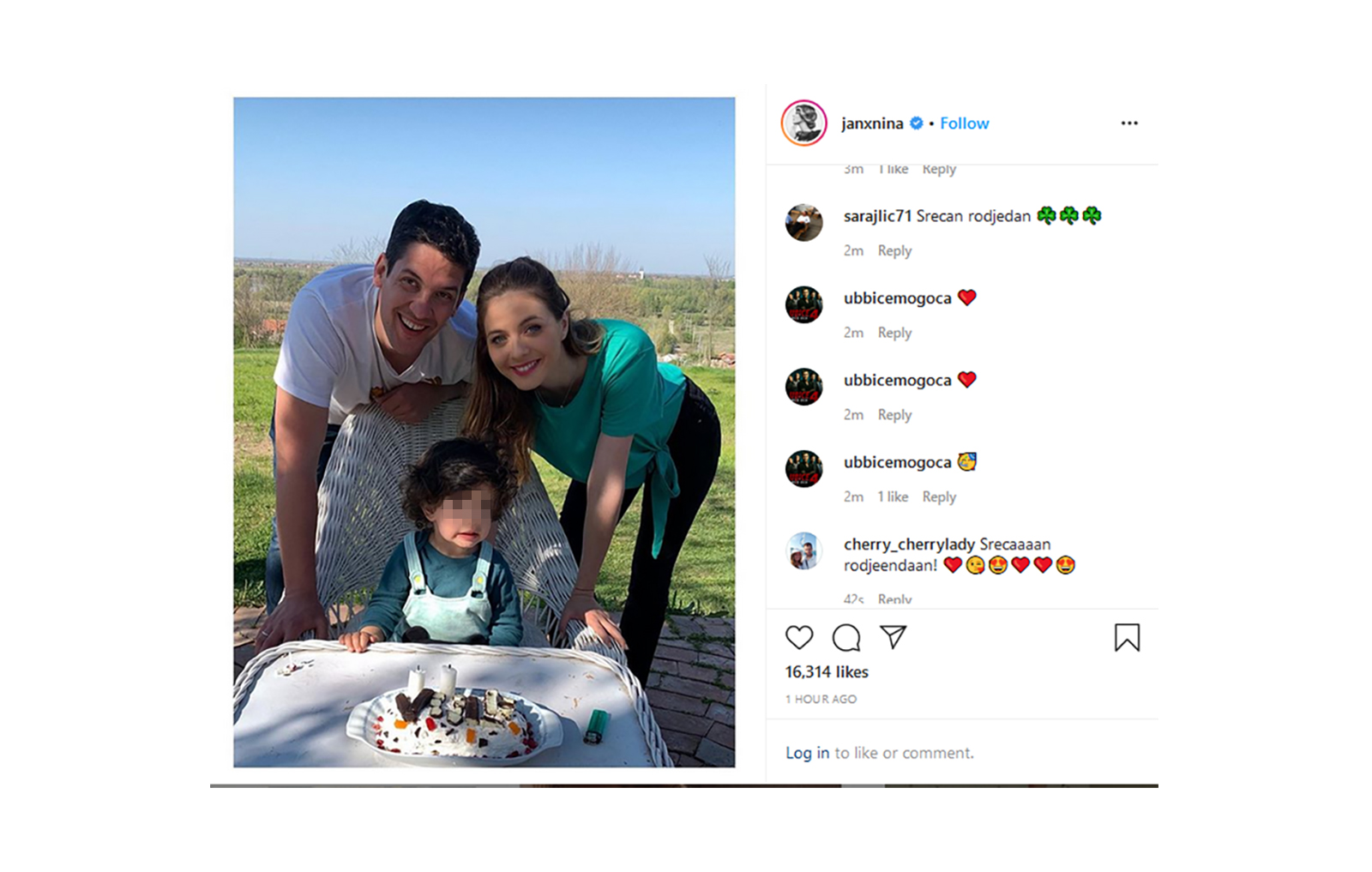 Nina Janković rođendan deteta