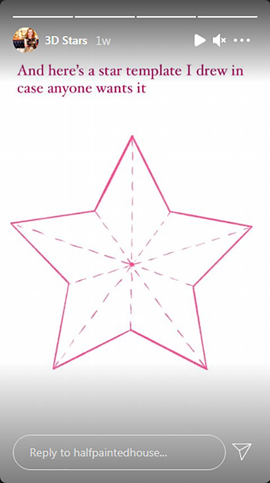 Zvezda, papir, origami Foto: Instagram/halfpaintedhouse/3D Stars