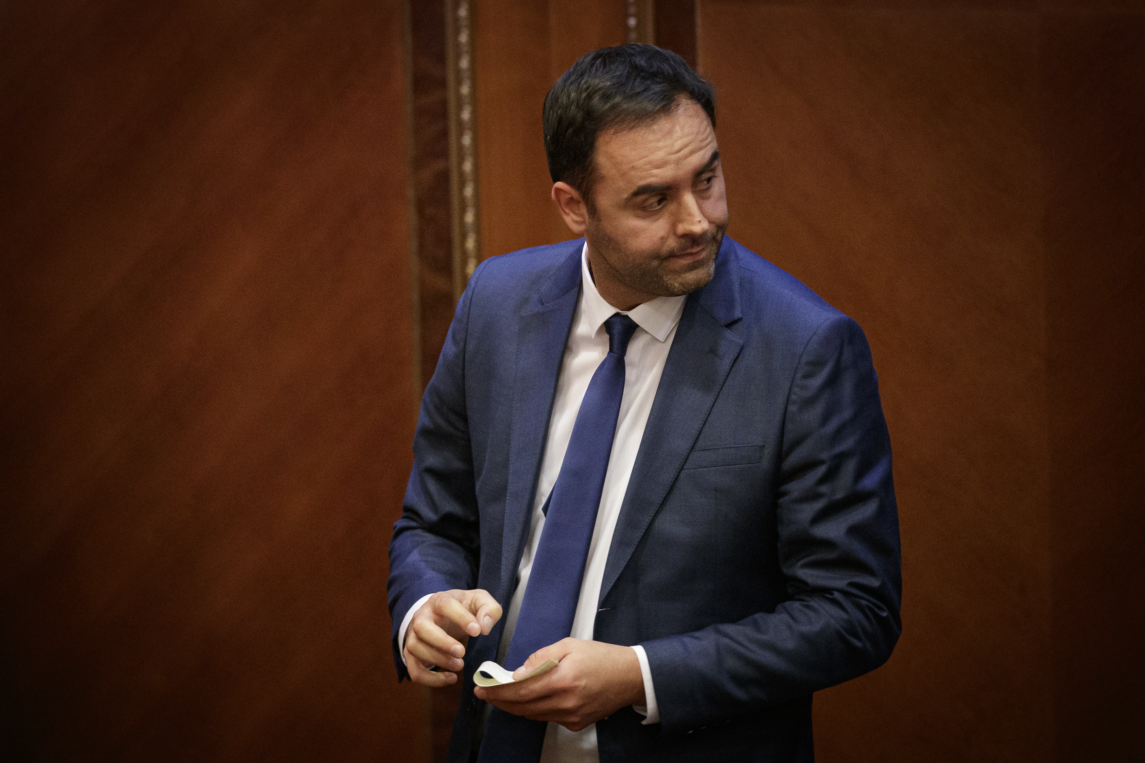 Newly elected speaker of the Kosovo's parliament Glauk Konjufca