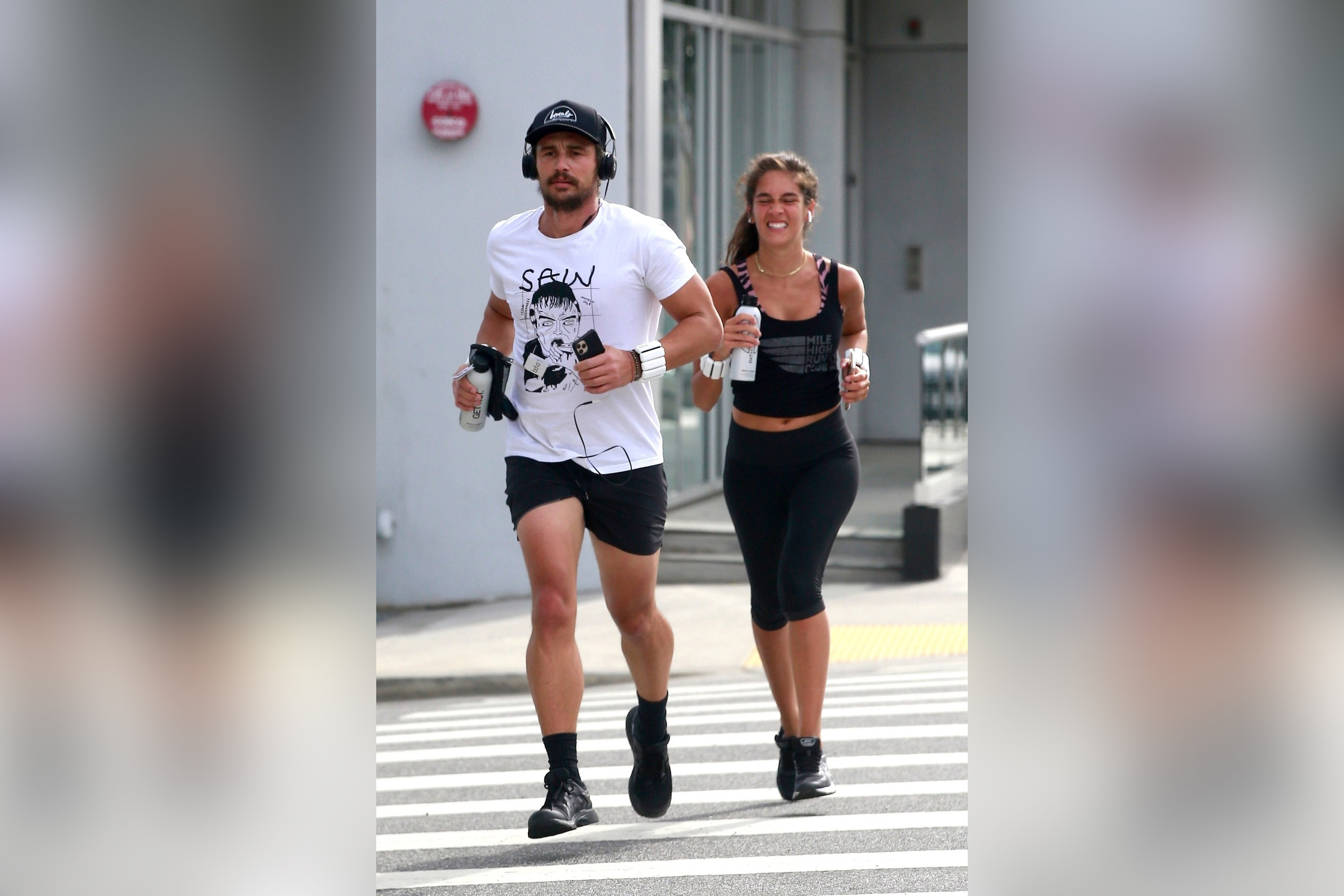 *EXCLUSIVE* James Franco and Isabel Pakzad go for an afternoon Run