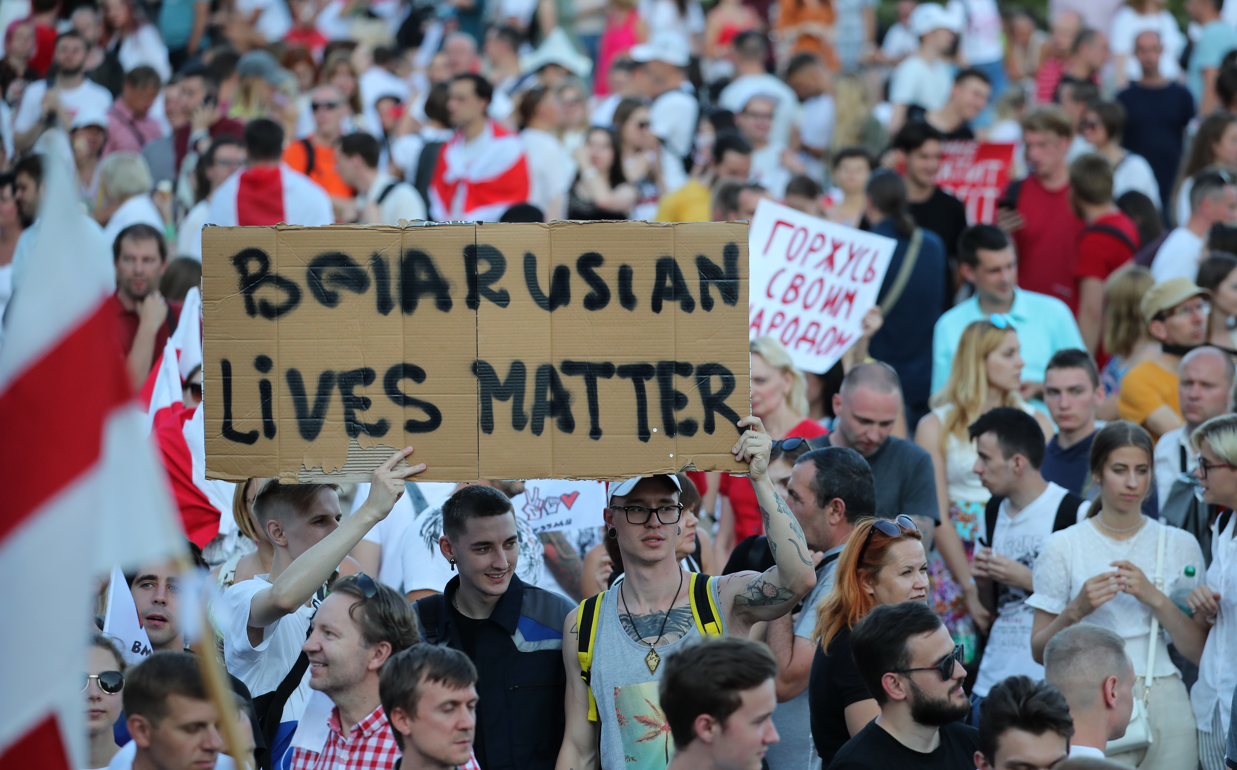 Belorusija protest, Belarus opposition continue nationwide strike