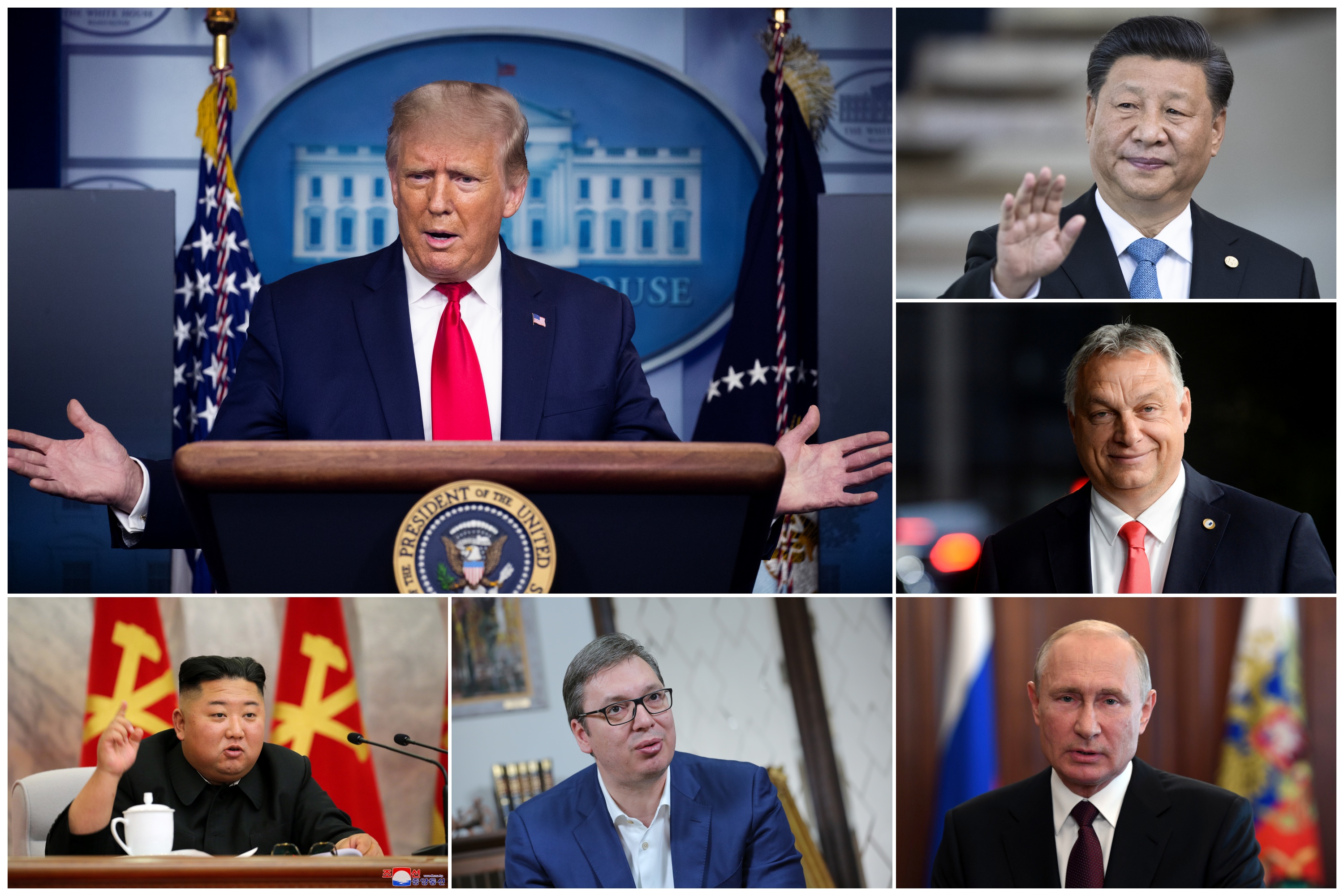 Tramp Si Dzong Vucic Orban Putin