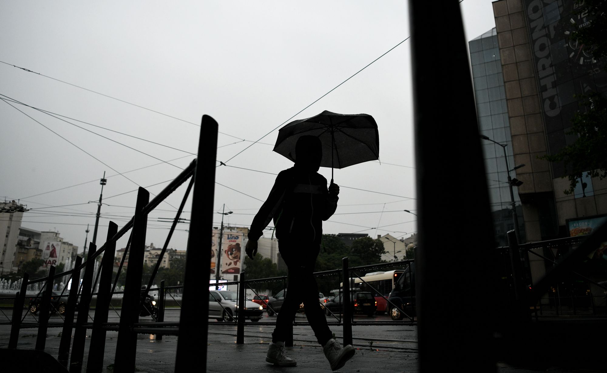 Beograd 10.06.2020. Slavija, kiša, nevreme, policija, derbi Foto: Filip Krainčanić/Nova.rs