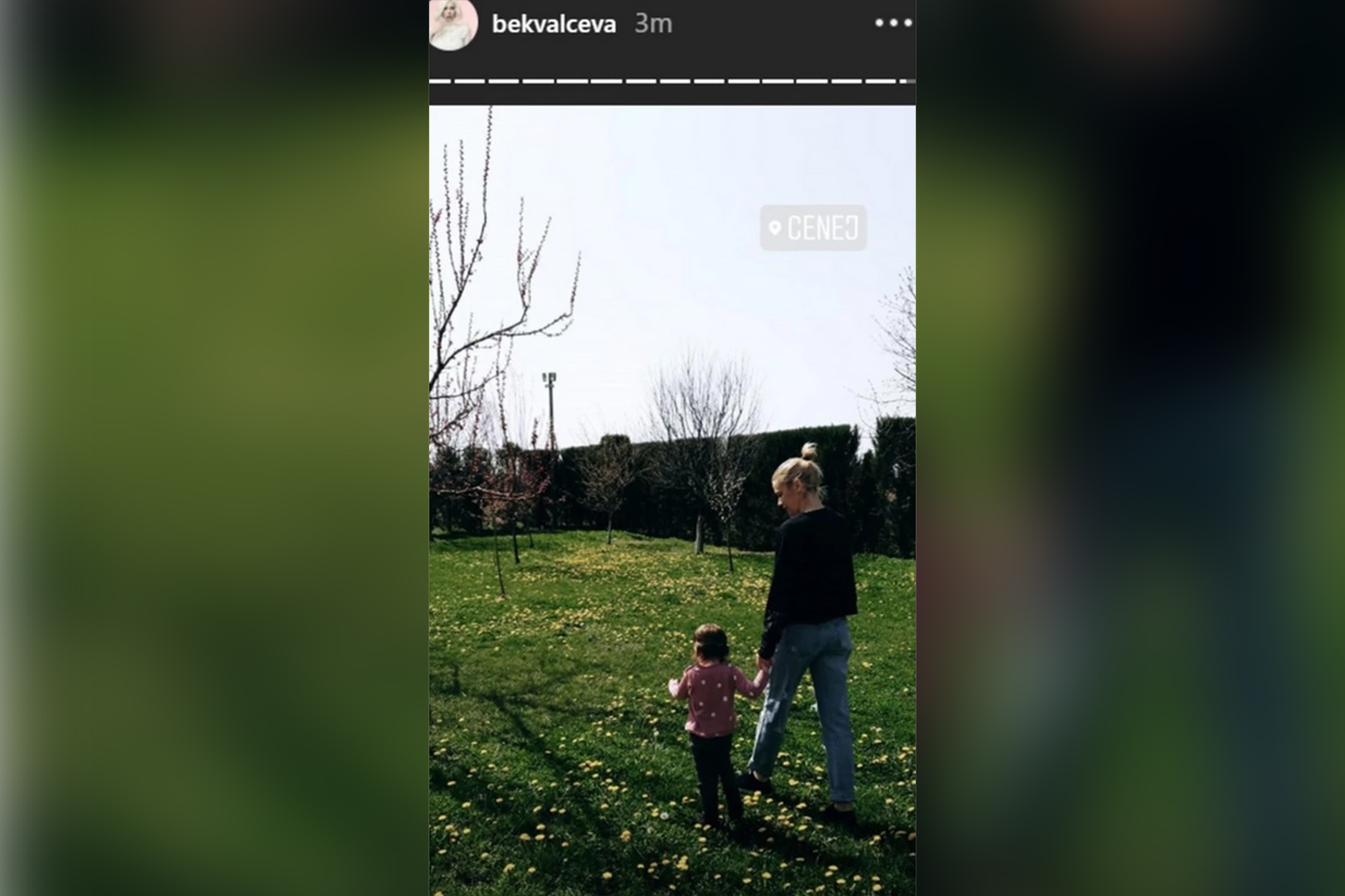 Natasa Bekvalac i cerka na salasu u Ceneju