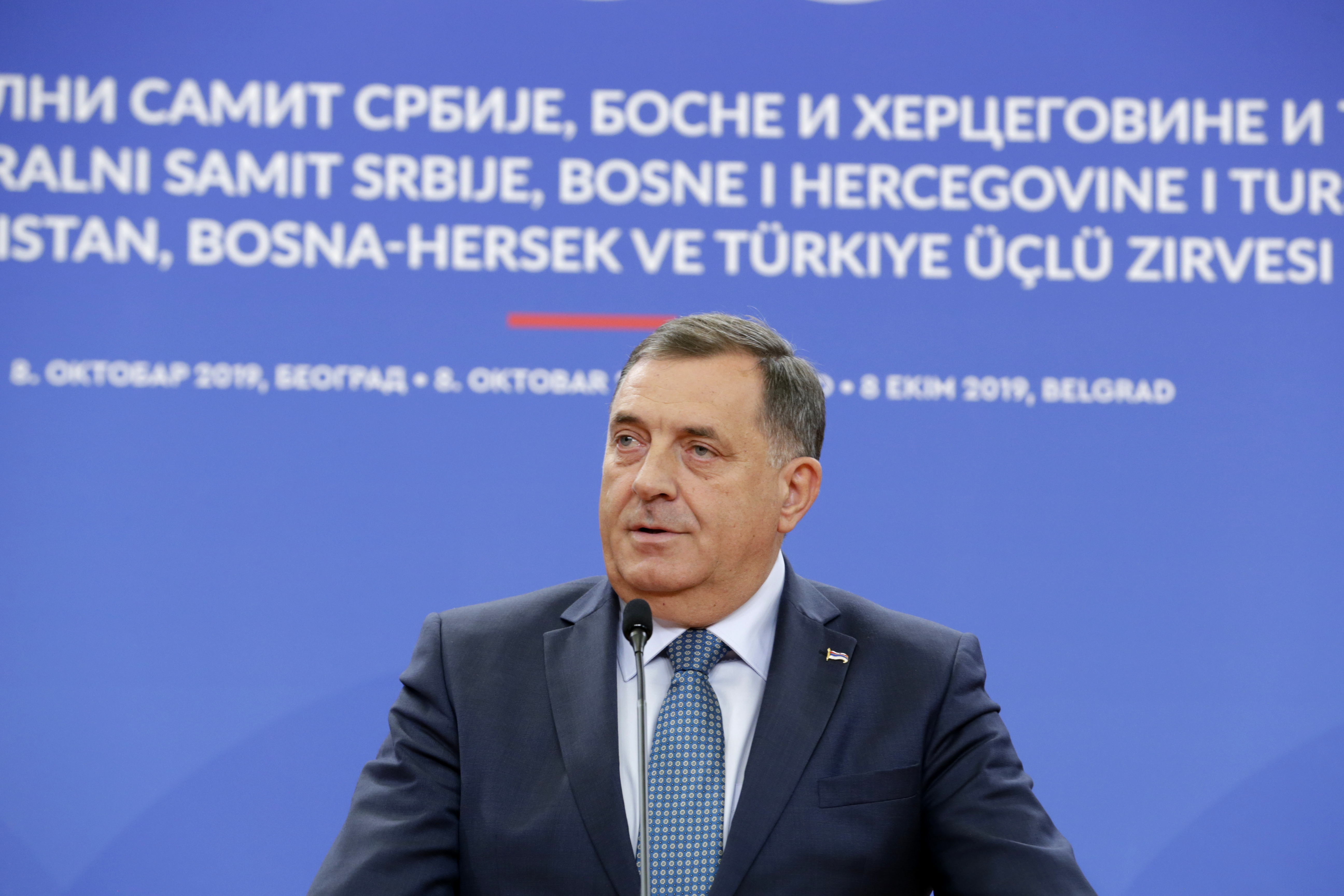 08.10.2019. Milorad Dodik  Foto: EPA-EFE/ANDREJ CUKIC