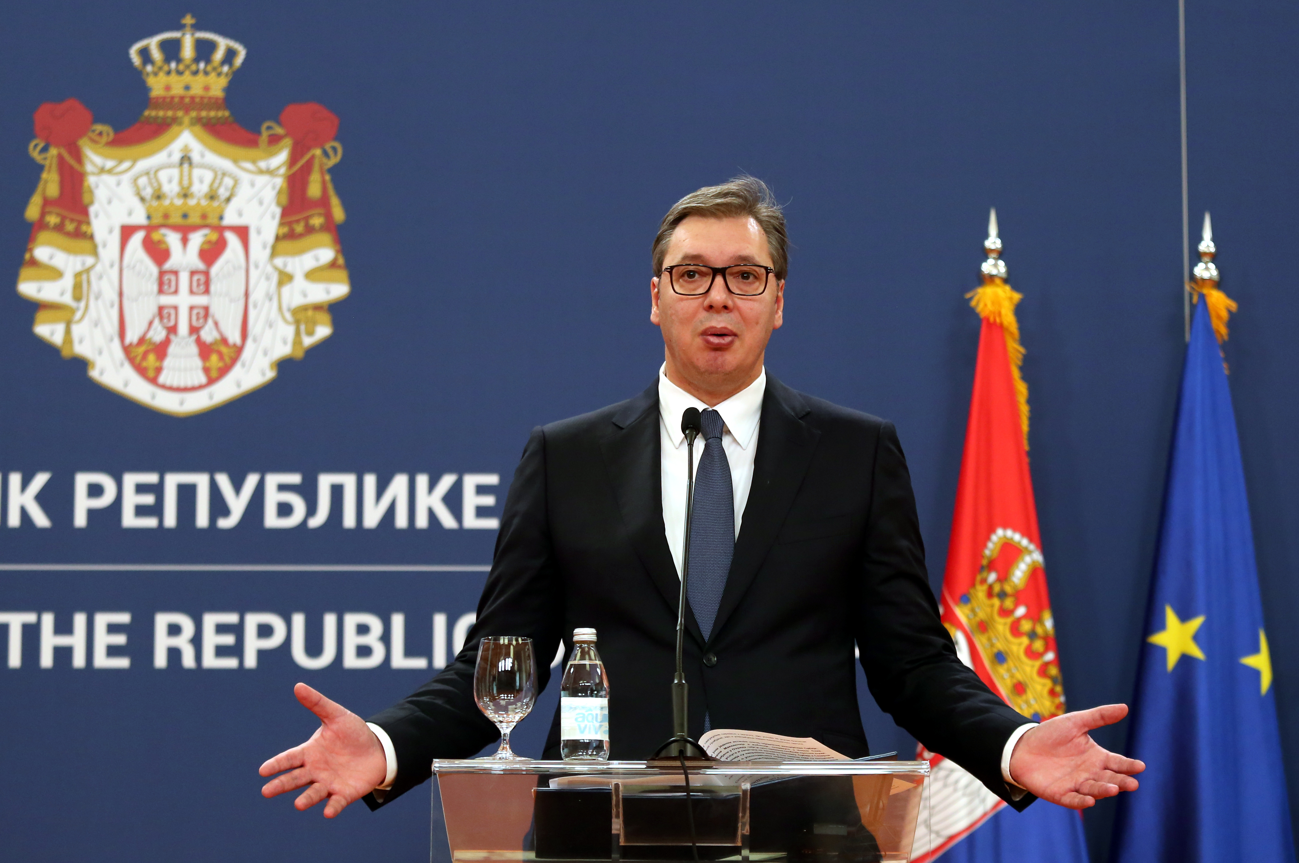 Aleksandar Vučić, predsednik republike Srbije Foto: EPA-EFE/KOČA SULEJMANOVIĆ