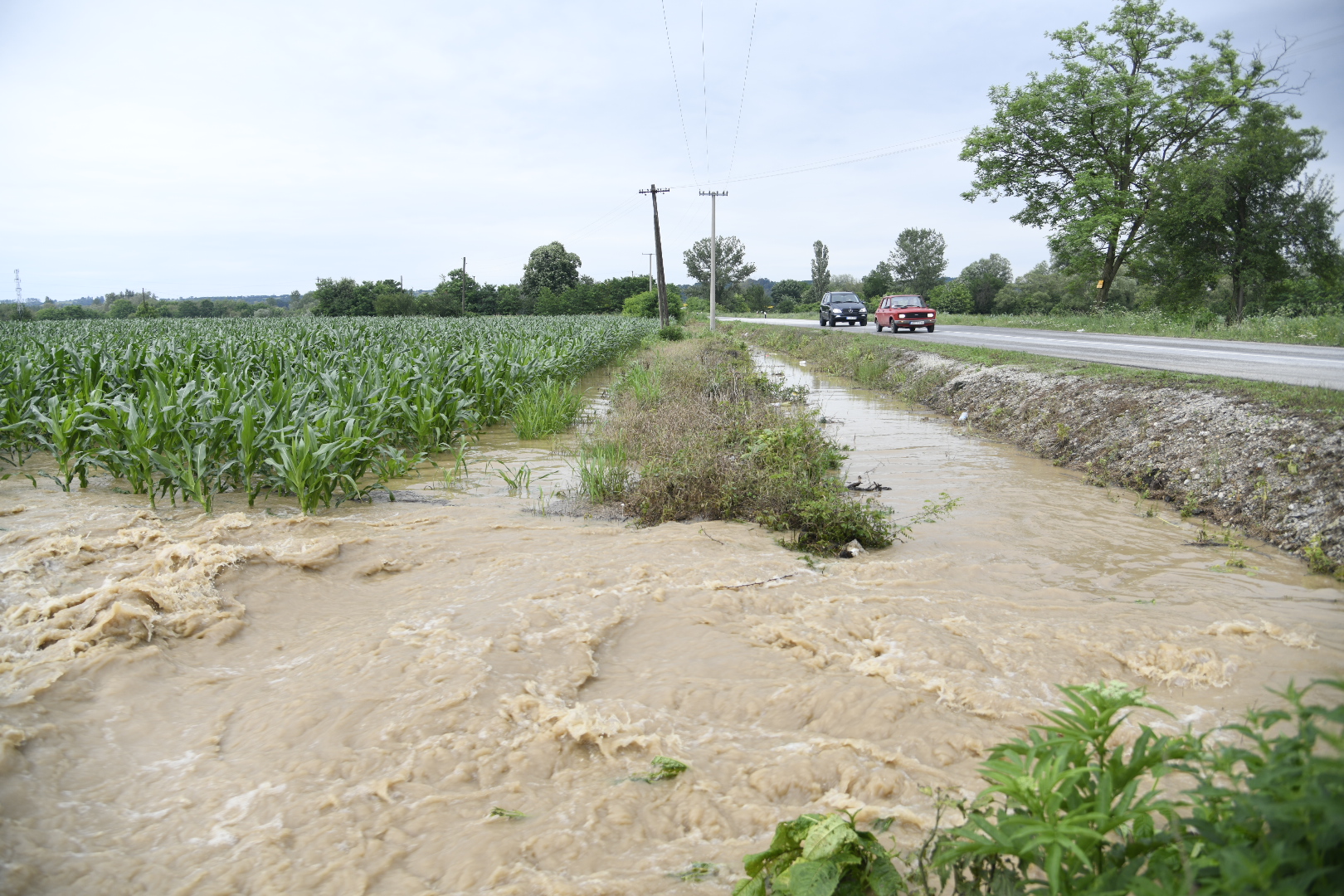 Selo Divci 23.06.2020. Poplave, poplava Foto: Nemanja Jovanović/Nova.rs