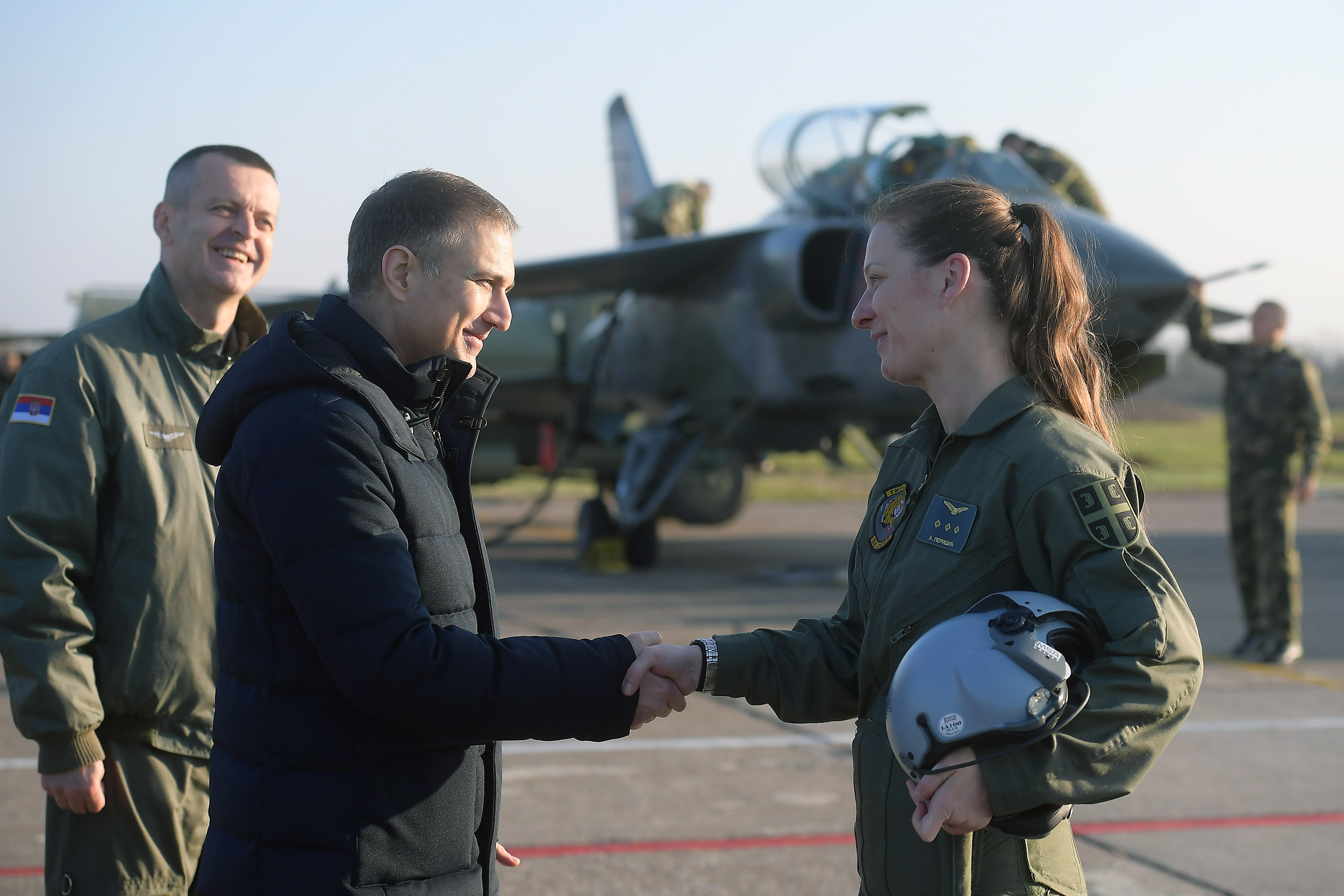 Ana Perišić, prva žena pilot na jurišnom borbenom avionu Foto: Ministarstvo odrbrane republike Srbije