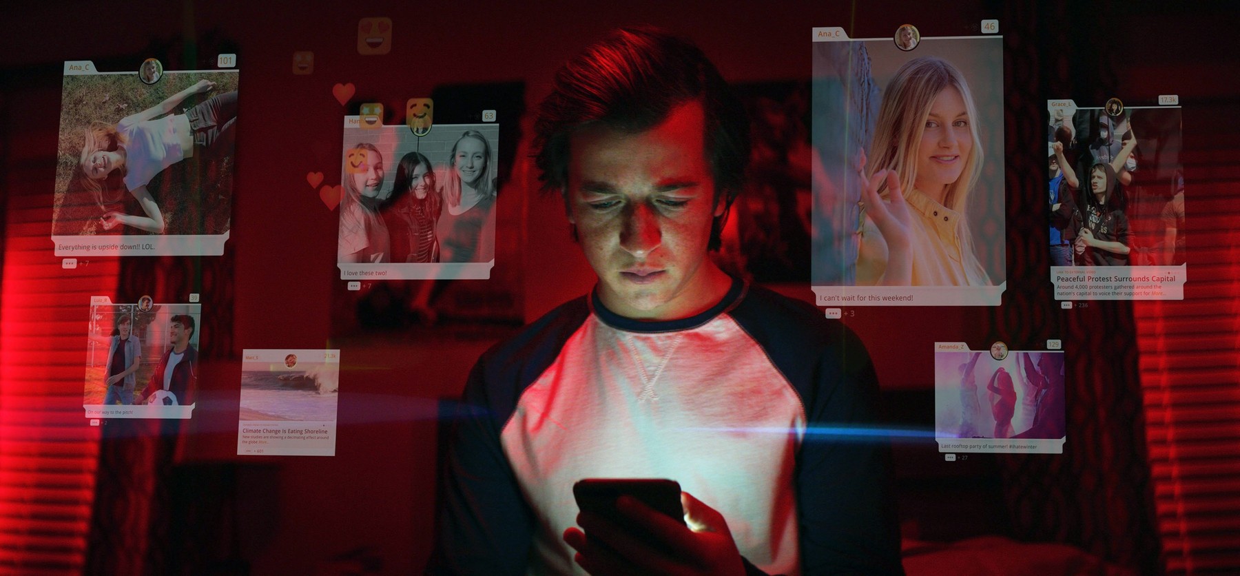 THE SOCIAL DILEMMA, Skyler Gisondo, 2020.,Image: 556901020, License: Rights-managed, Restrictions: Please credit ©Netflix/Courtesy Everett Collection, Model Release: no, Credit line: Netflix / Everett / Profimedia