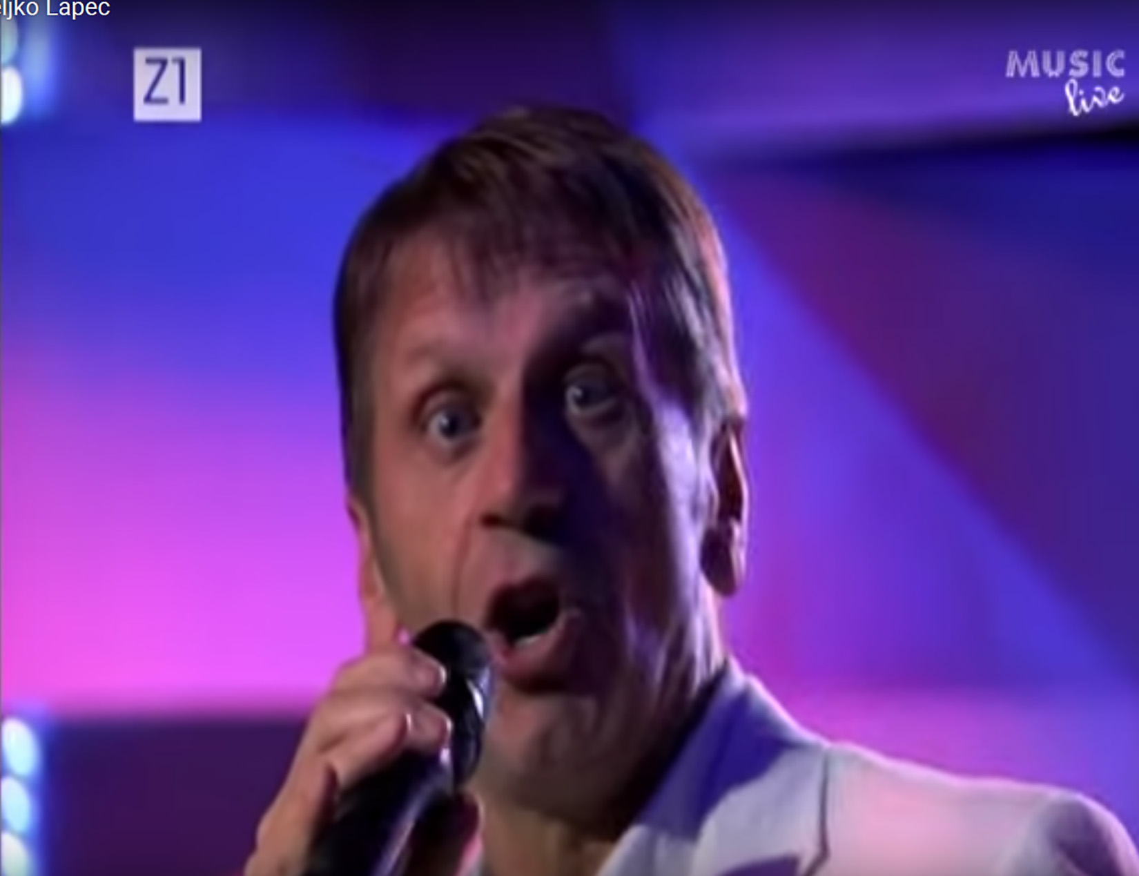 Željko Lapec Foto: Printscreen/YouTube/music live