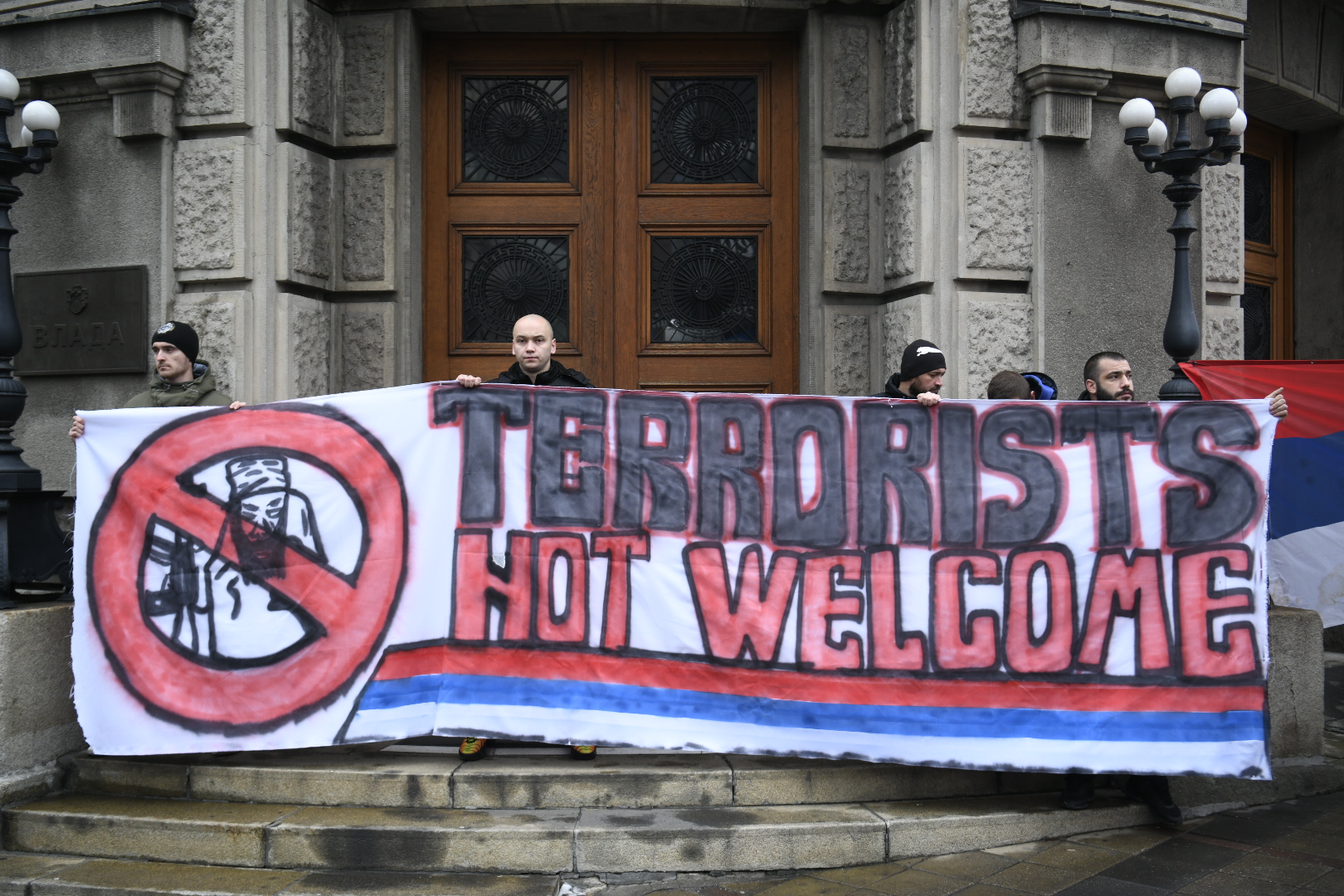 Narodna straža, Narodna patrola, antimigrantski protest, protest protiv migranata Foto: Nova.rs