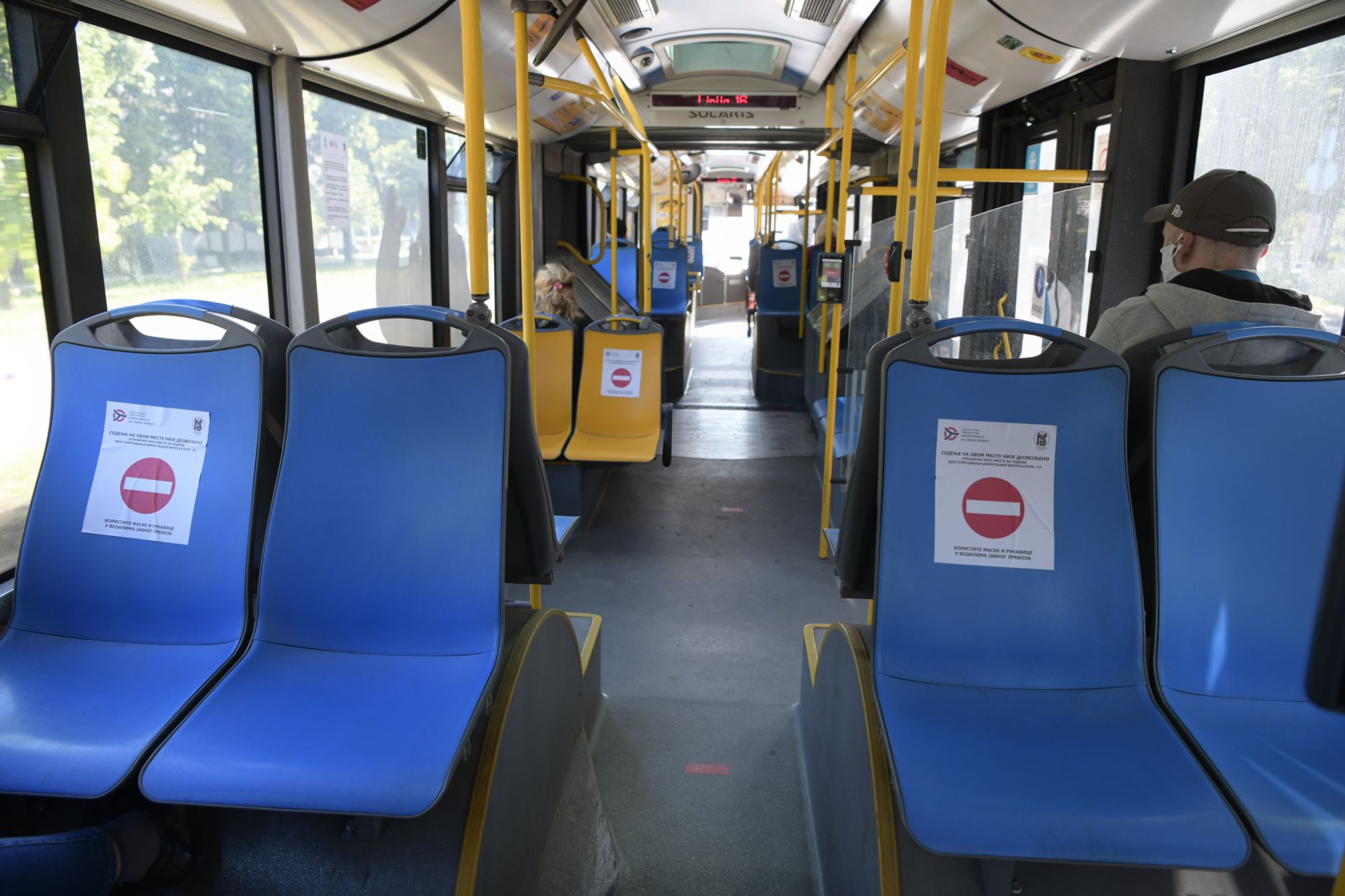 Beograd 08.05.2020. Gradski prevoz ponovi radi nakon ukidanja vanrednog stanja, GSP, GSB, gradski autobus, putnici, mere zaštite Foto:Goran Srdanov/Nova.rs