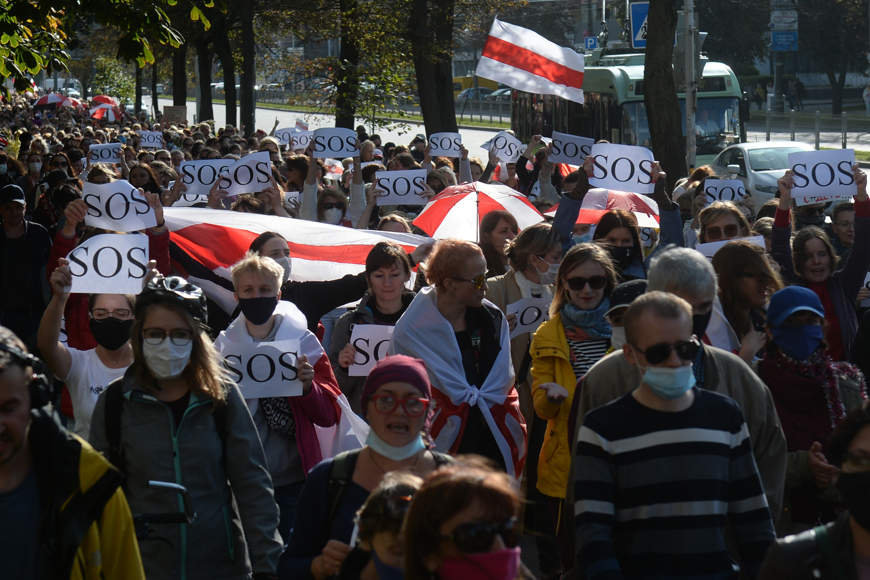 Opposition protests continue in Minsk