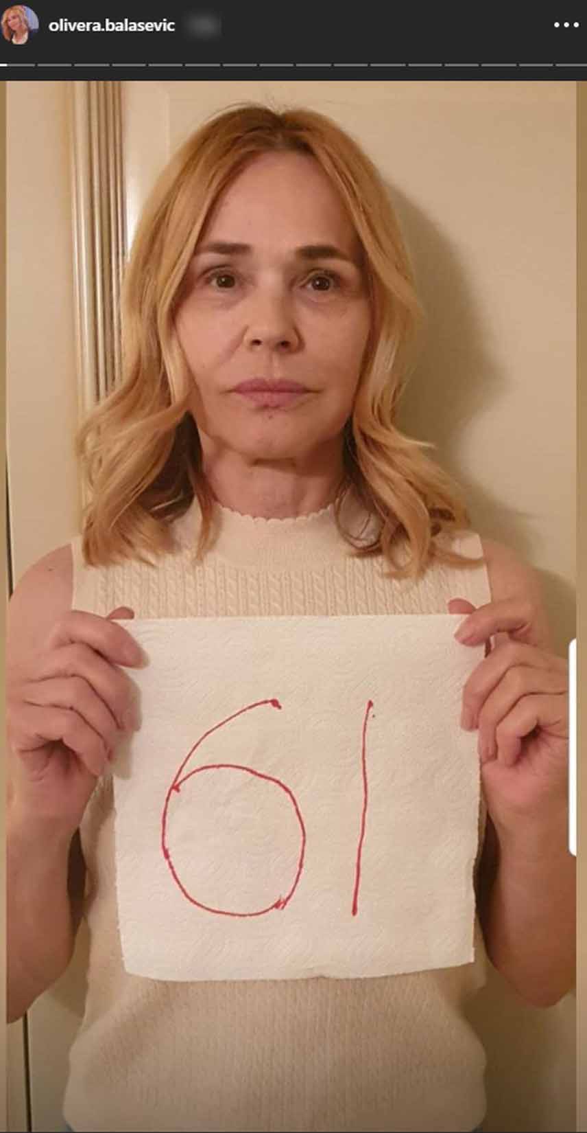 Olivera Balašević Foto: Instagram/olivera.balasevic