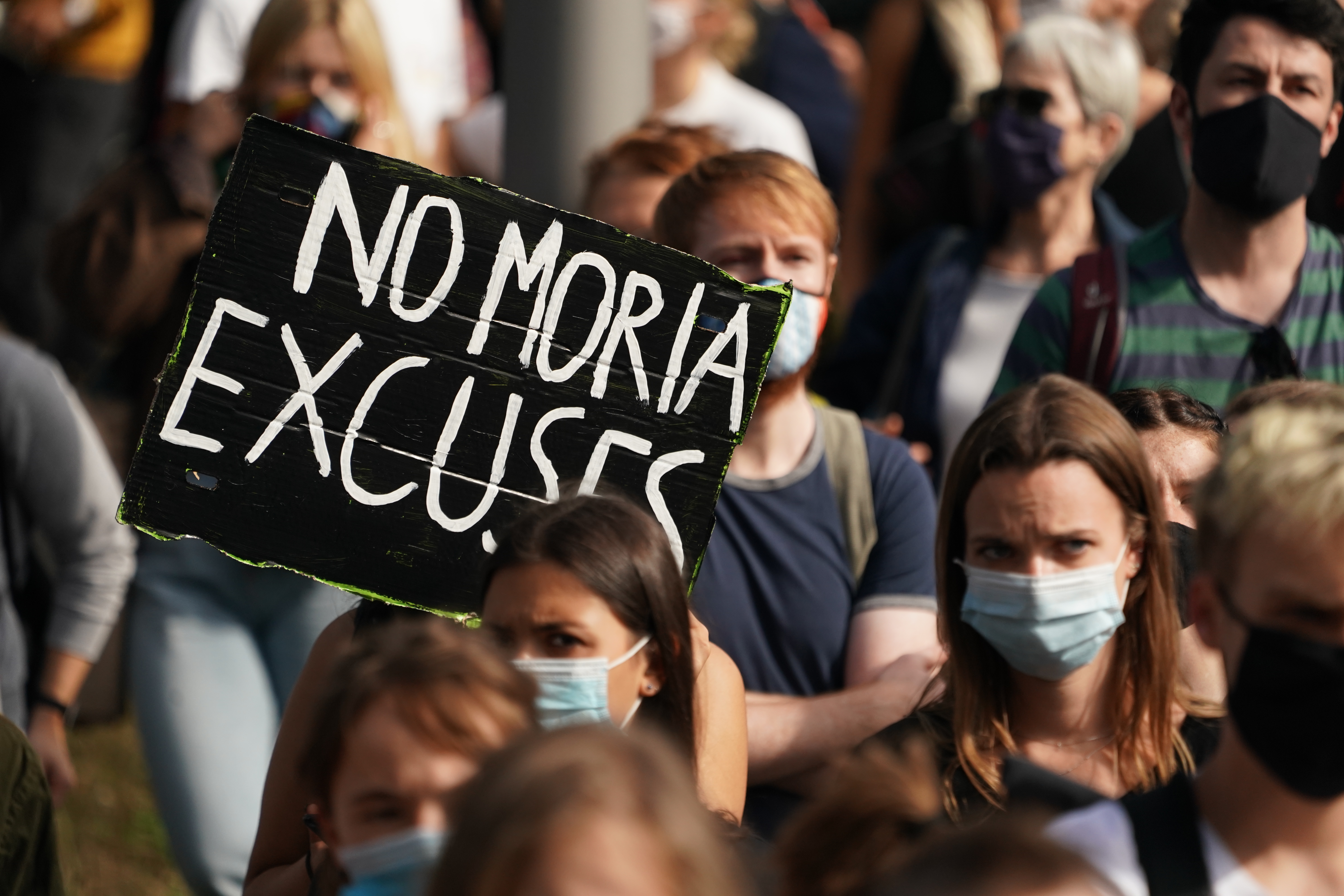 Seebruecke demonstration in Berlin
