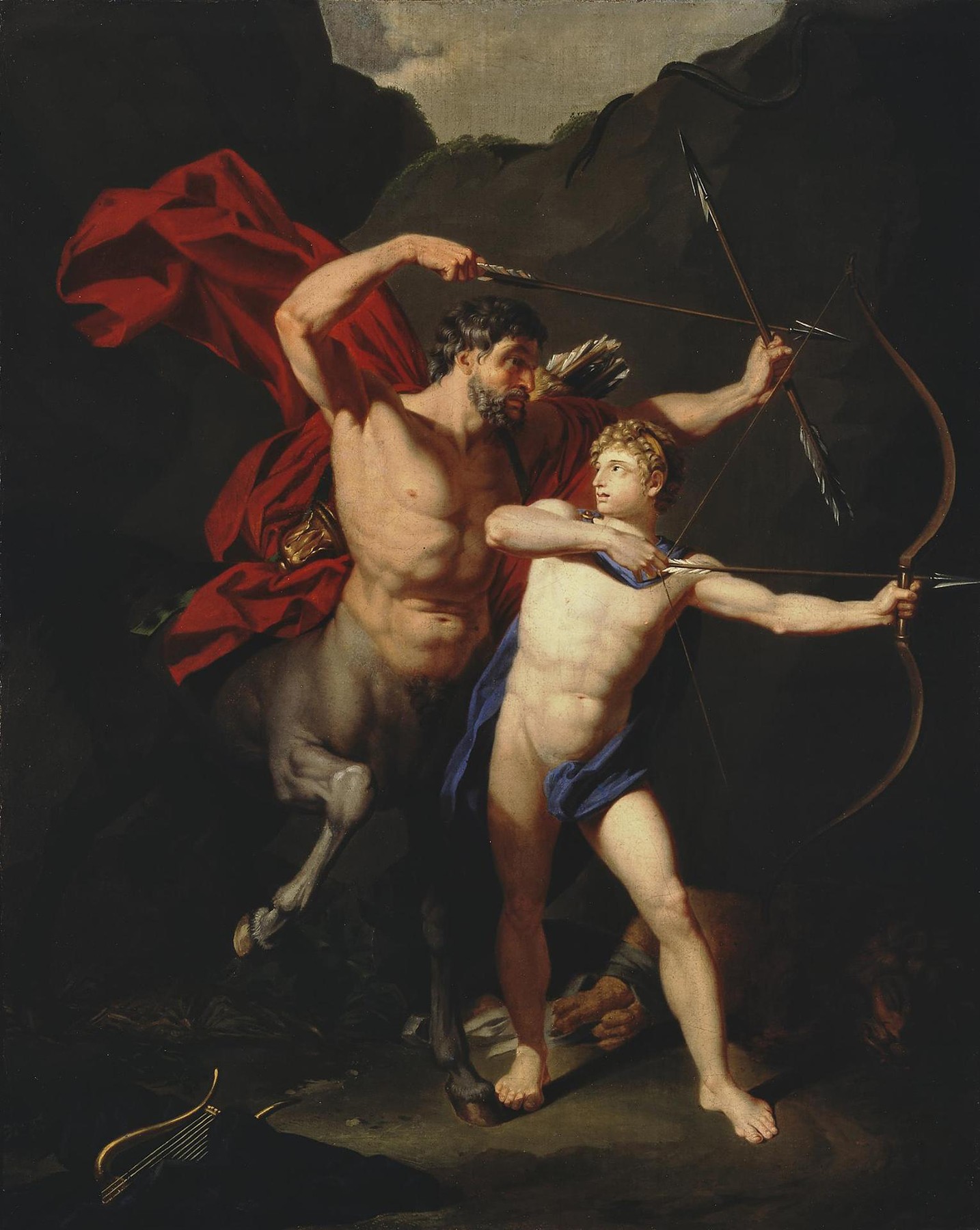 The Education of Achilles. Found in the Collection of State Hermitage, St. Petersburg.,Image: 347973007, License: Rights-managed, Restrictions: , Model Release: no, Credit line: Fine Art Images / Heritage Images / Profimedia