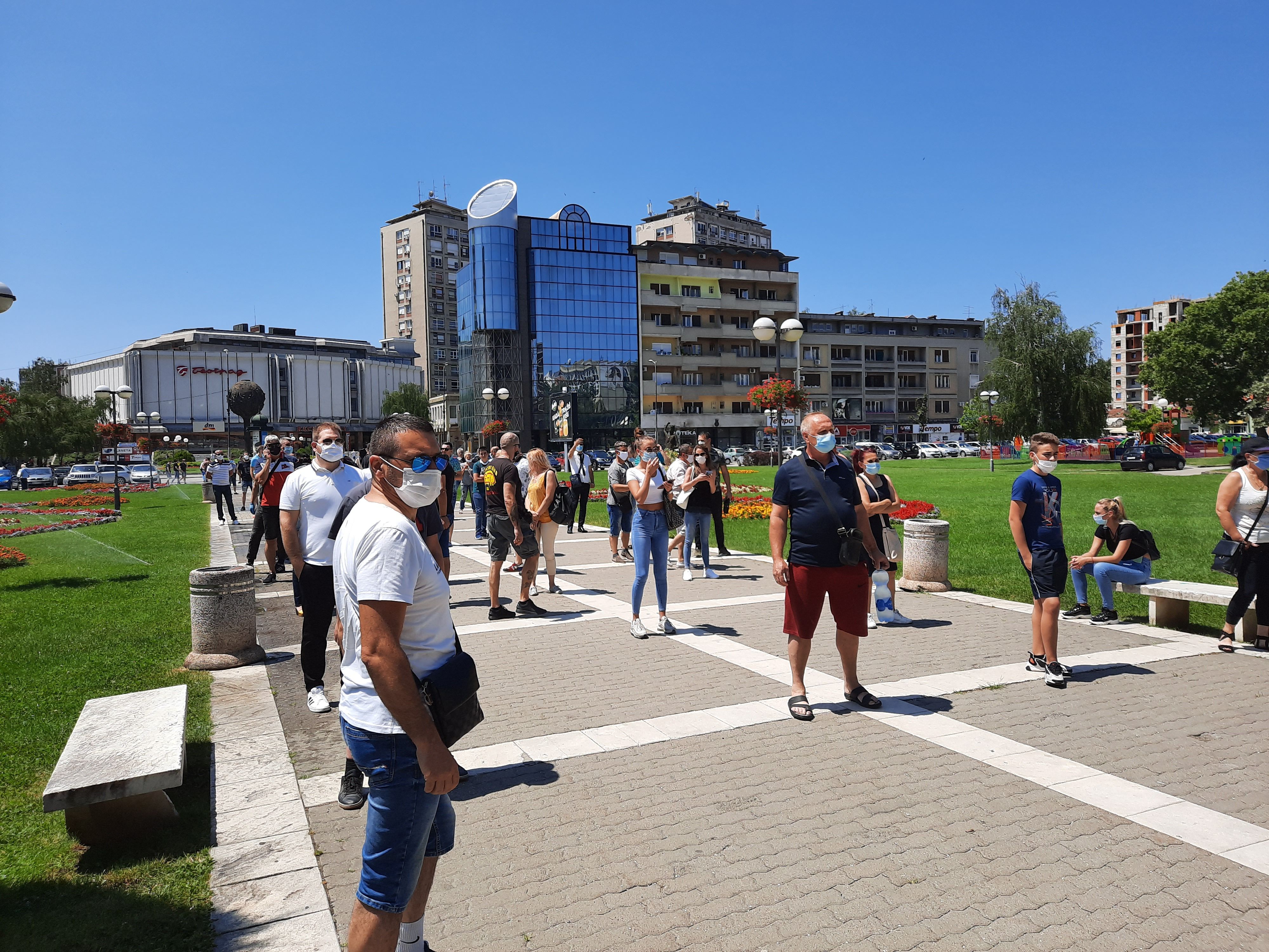Protest ugostiteljskih radnika u Kragujevcu, Foto: Aleksandra Petrović/Nova.rs