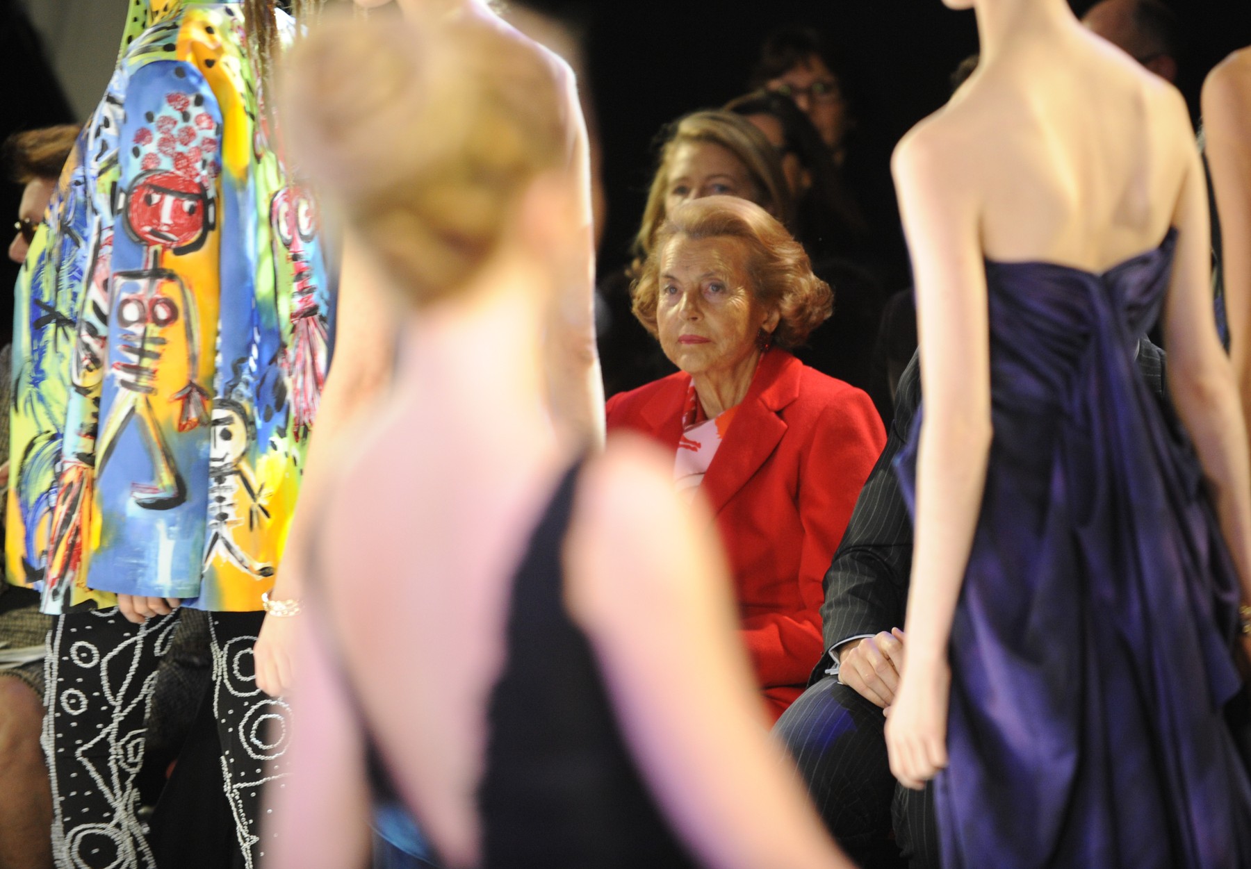 Liliane Bettencourt at Franck Sorbier's Haute-Couture Fashion Show - Paris
