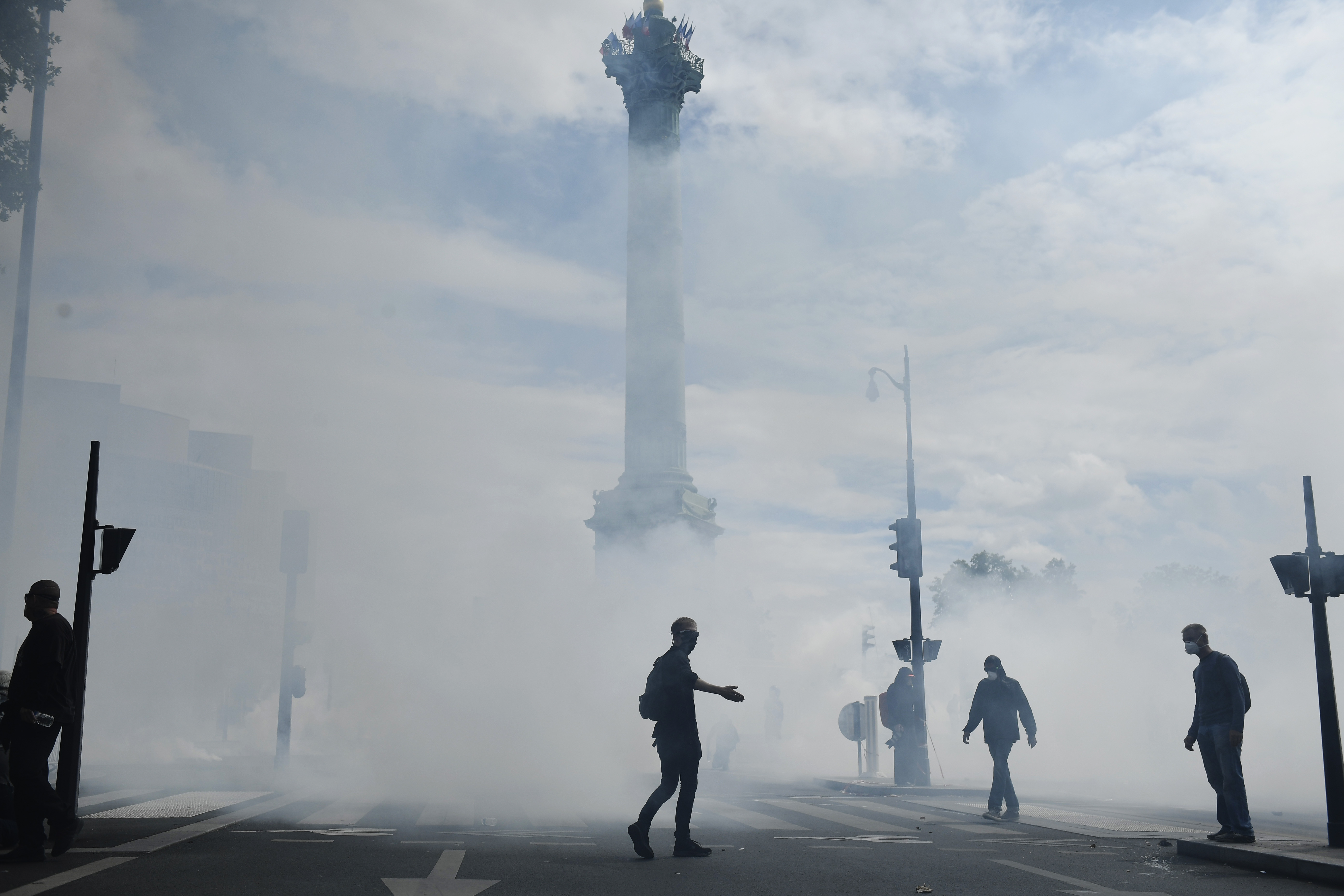 Hospital workers protest in Paris