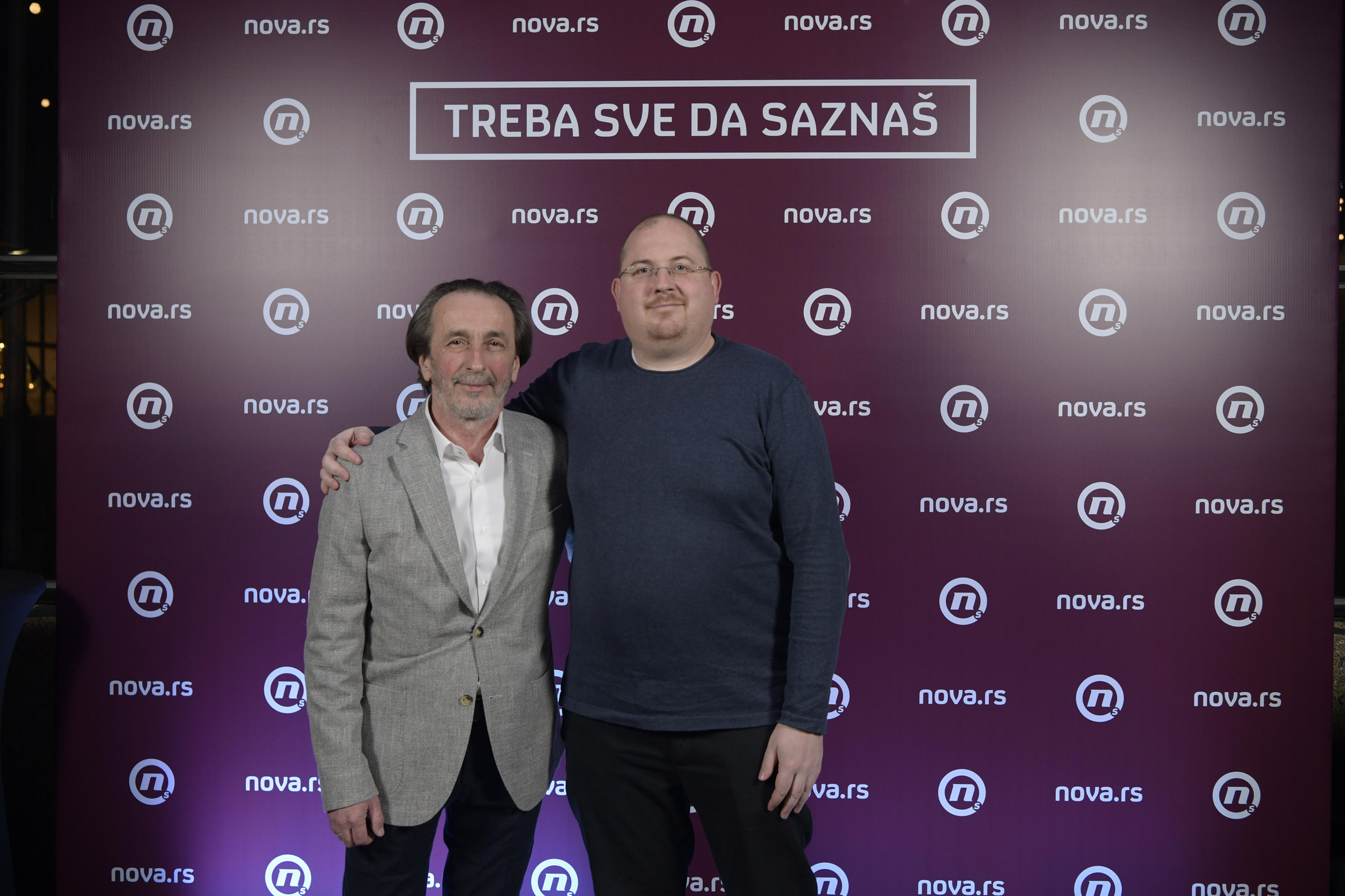 Beograd 05.03.2020. Veselin Simonović, Marko Somborac. Žurka, proslava povodom pokretanja informativnog portala Nova.rs. Dorćol plac, Dorćol Platz, portal Nova.rs Foto: Nova.rs