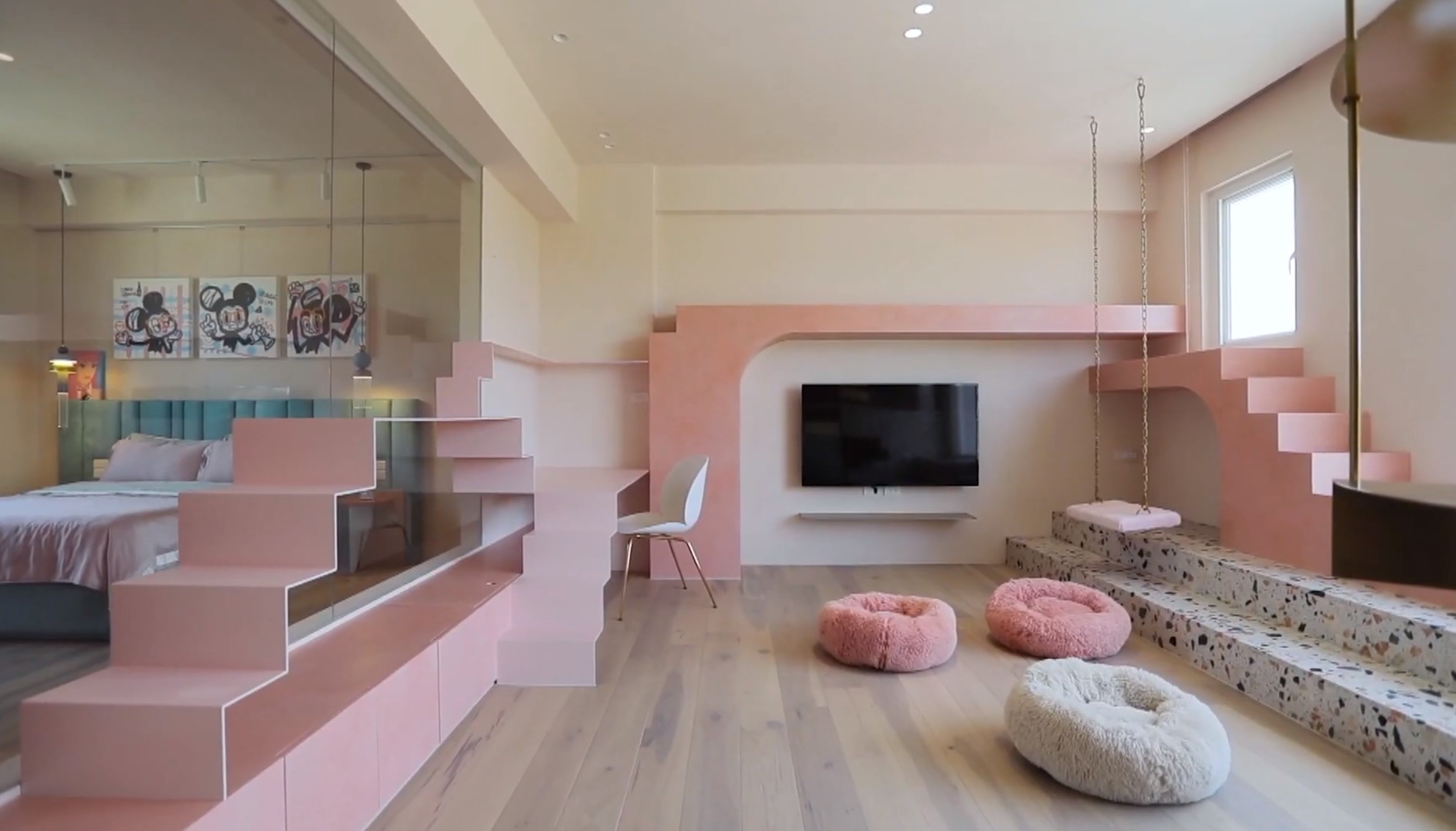 Pink holiday home