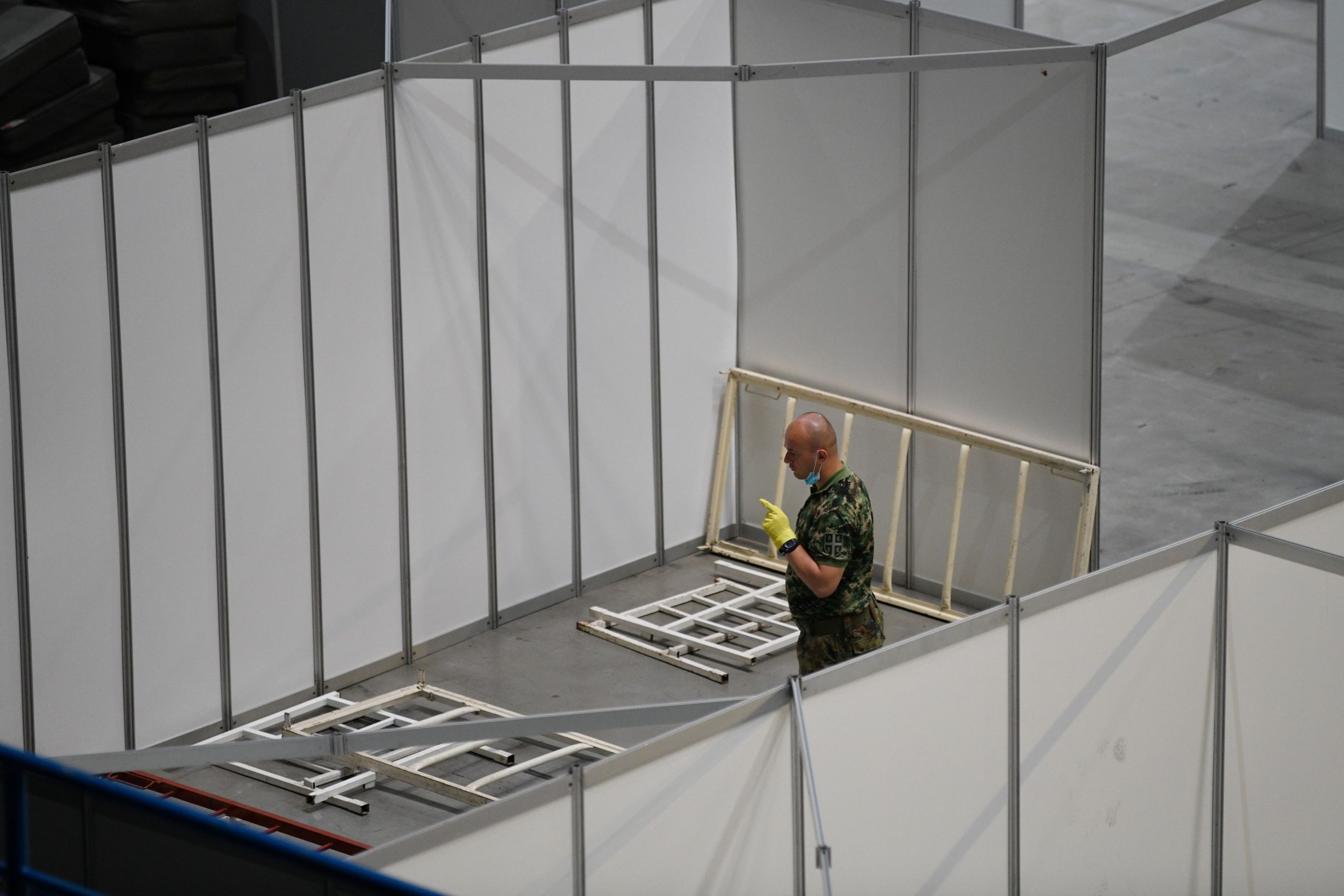 Beograd 06.07.2020. Štark Arena, Kovid bolnica, koronavirus, vojska Foto: Filip Krainčanić/Nova.rs