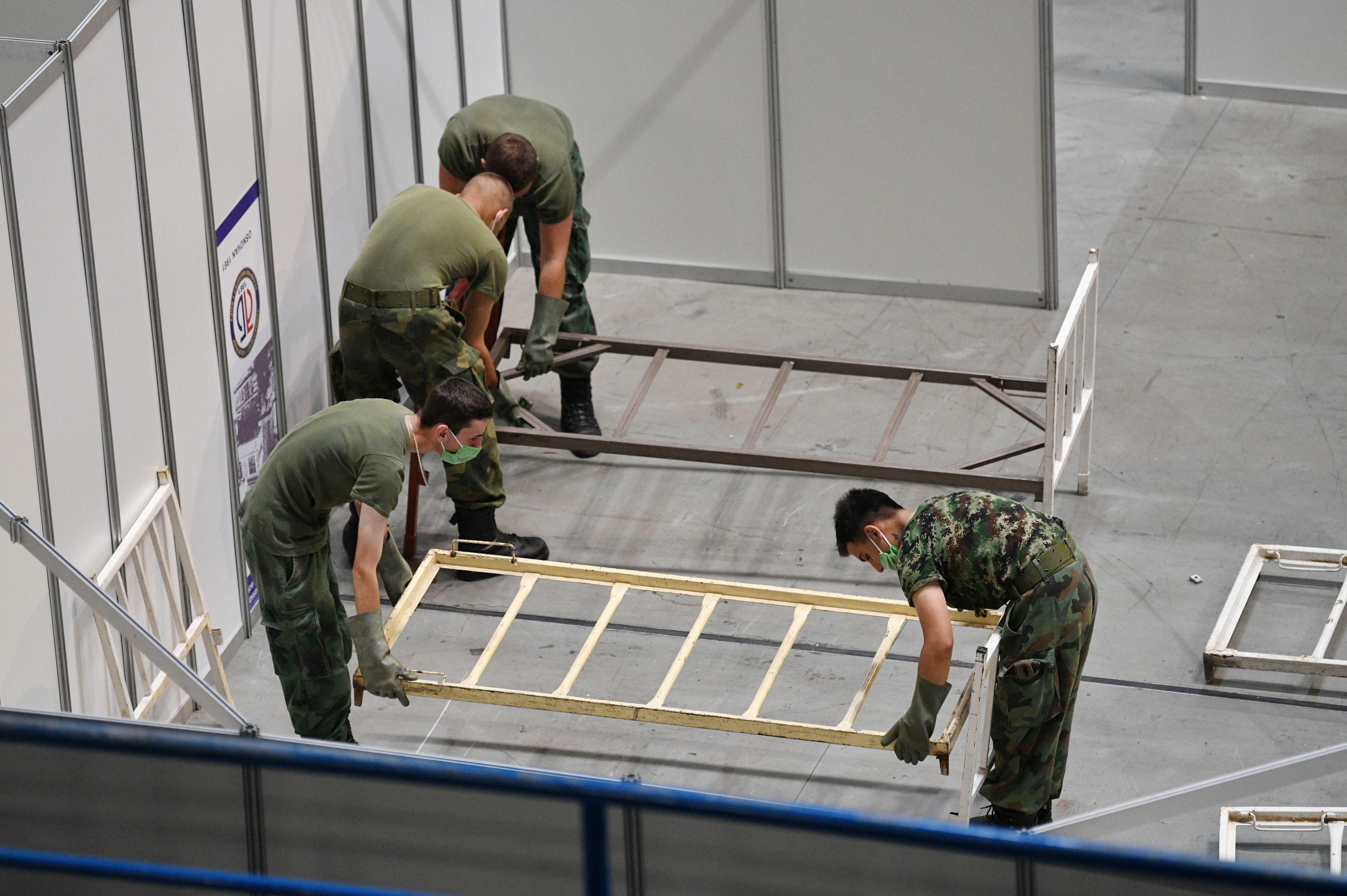 Beograd 06.07.2020. Štark Arena, Kovid bolnica, koronavirus, vojska Foto: Filip Krainčanić/Nova.rs