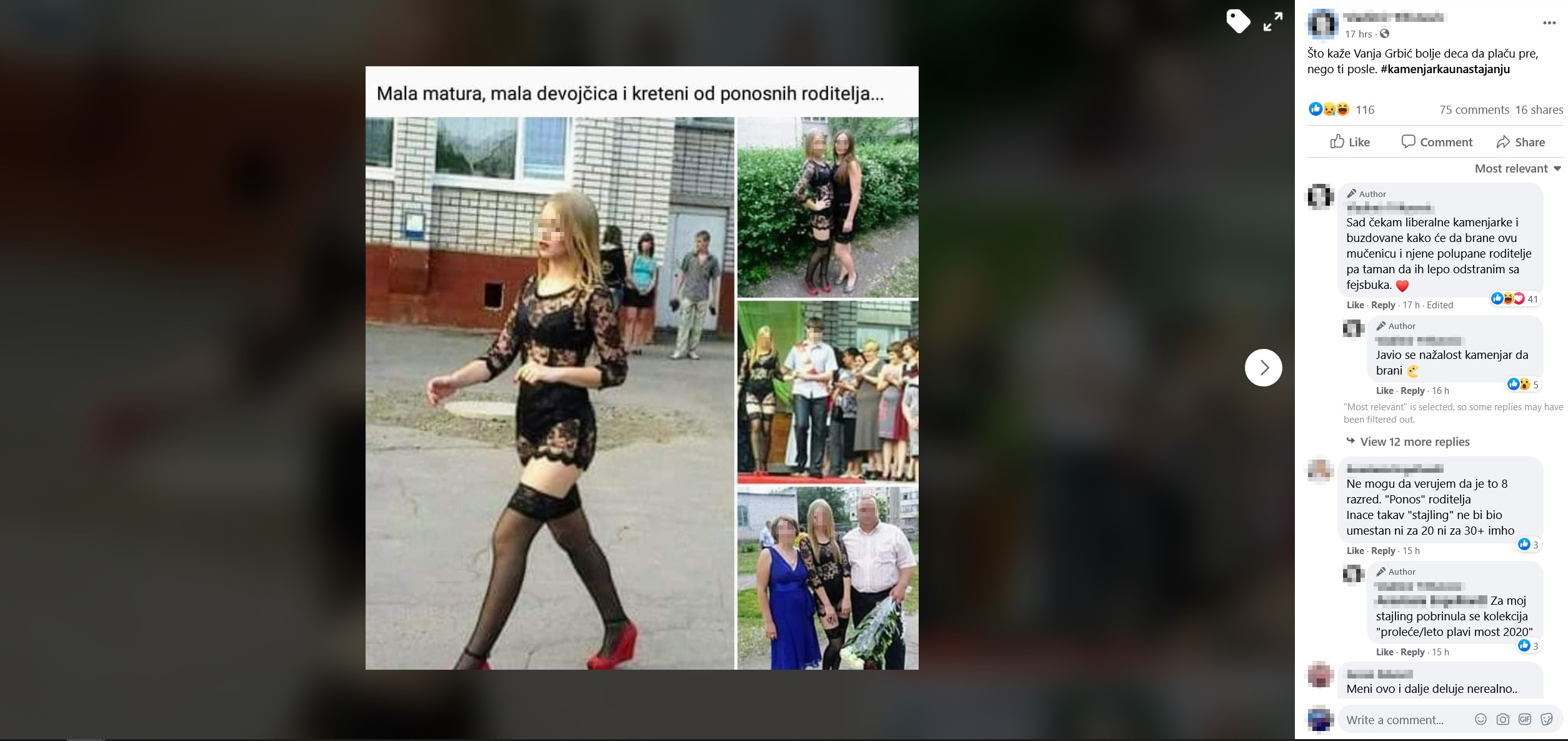 Mala matura, devojcica