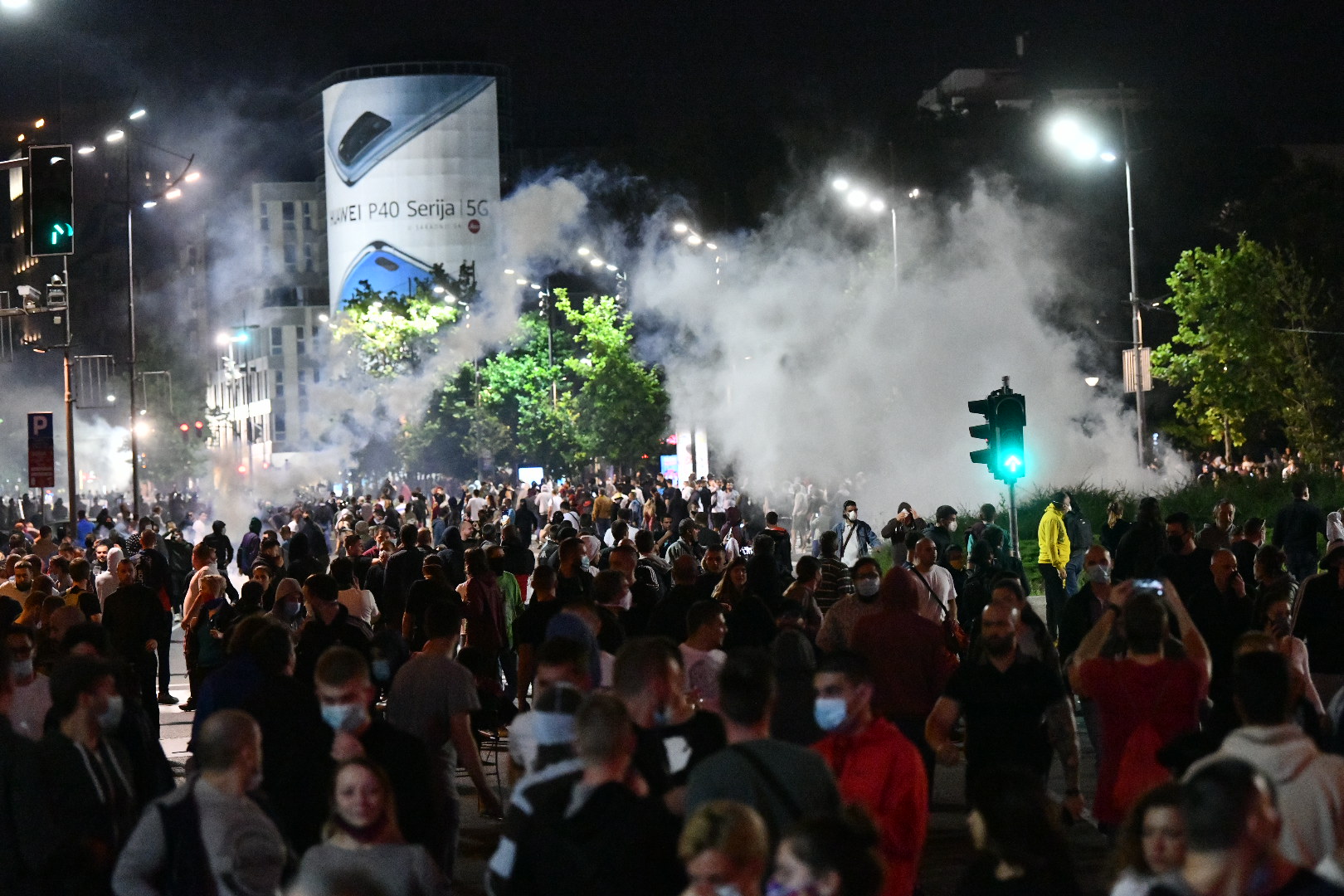 Beograd, 07.07.2020. Skupština, Protest protiv Vučića i policijskog časa Foto: Vladislav Mitić/Nova.rs